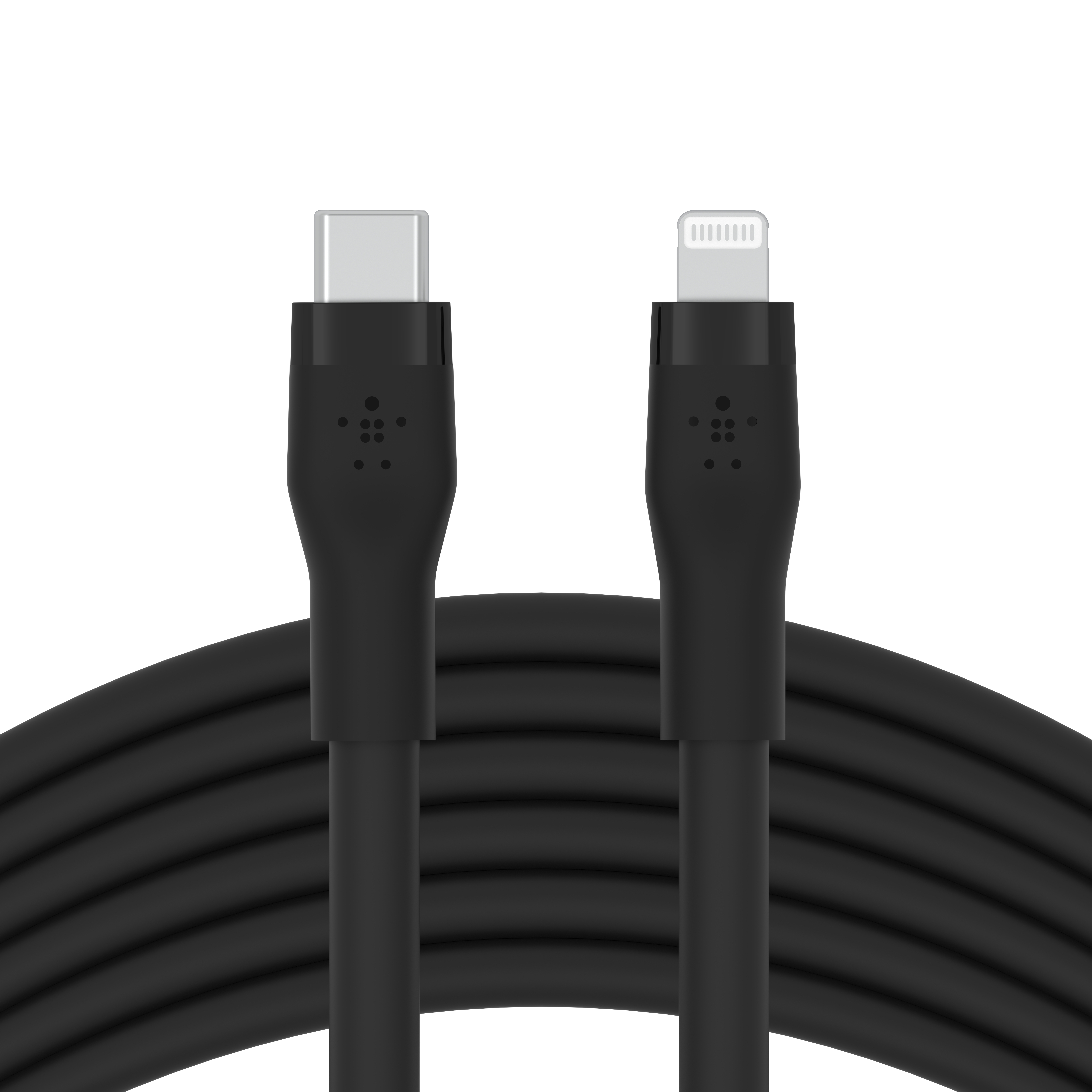 Kabel Belkin BOOST CHARGE Silicone USB-C to Lightning - 3M - crna (USB-C na Lightning, 3 metra, silikon, crna)-3