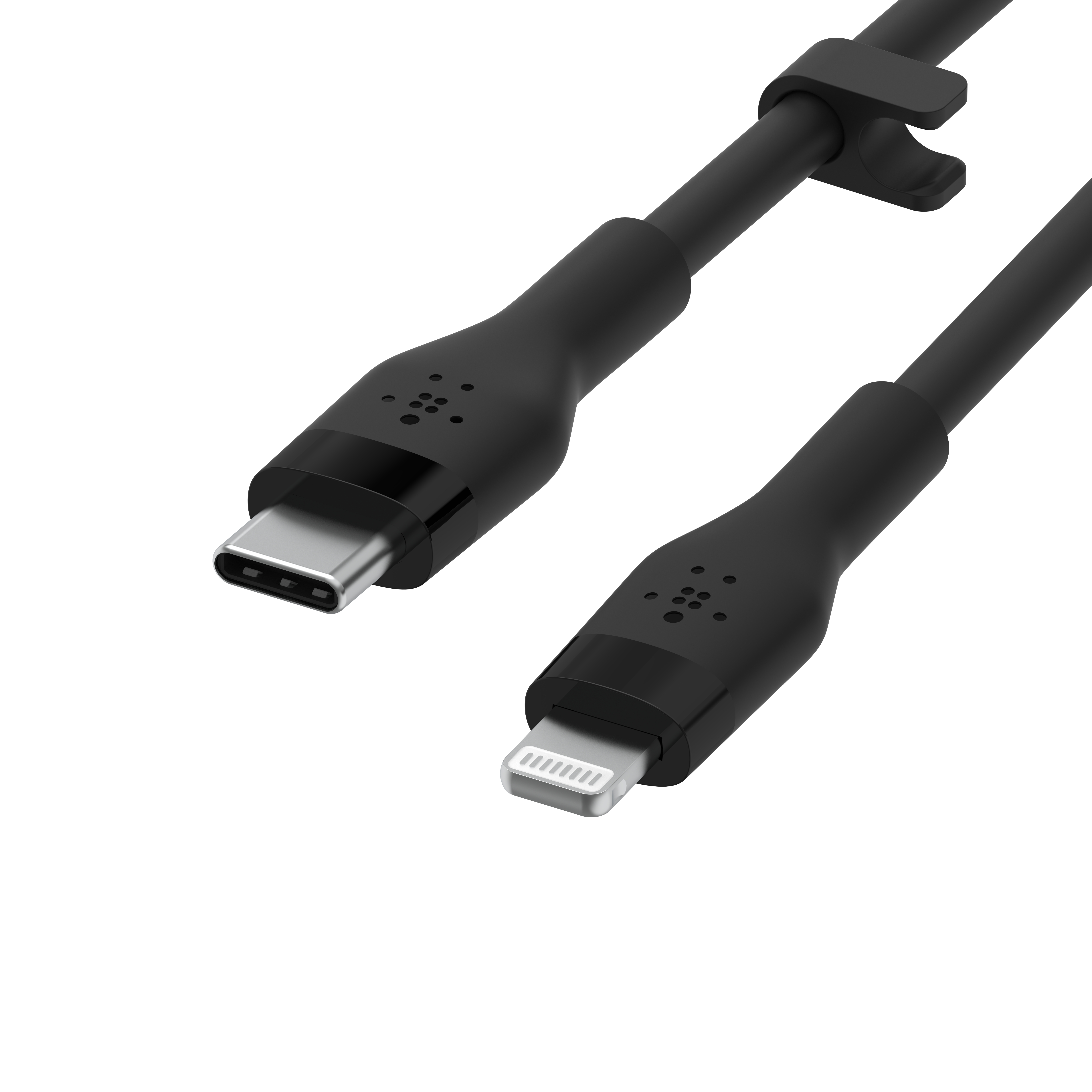 Kabel Belkin BOOST CHARGE Silicone USB-C to Lightning - 3M - crna (USB-C na Lightning, 3 metra, silikon, crna)-2