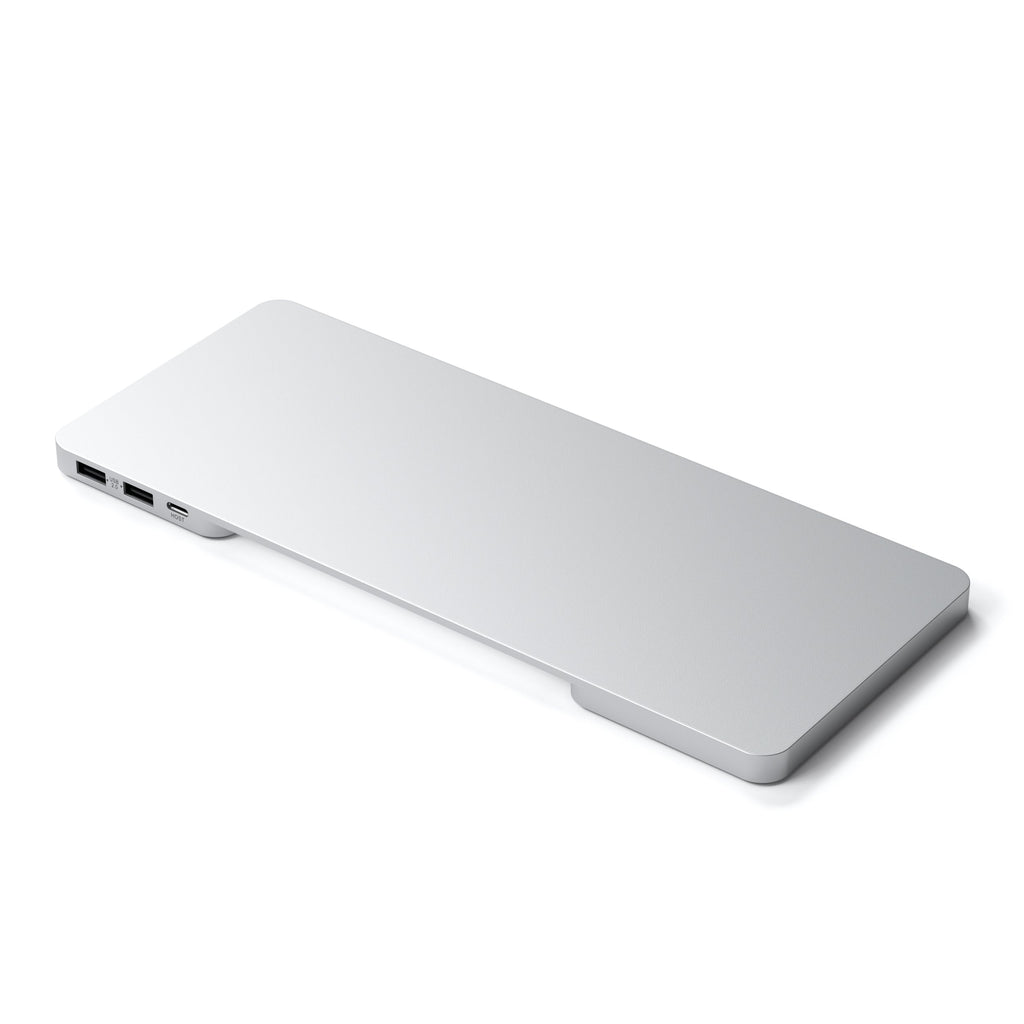 Satechi USB-C Slim Dock 24" IMAC (1xType-C Upstream Port,2x USB 2.0,1xMicro SD,1xSD Card,1xUSB-A,1x M.2 SSD slot, 1xUSB-C) colour match cable inc. - Silver-10