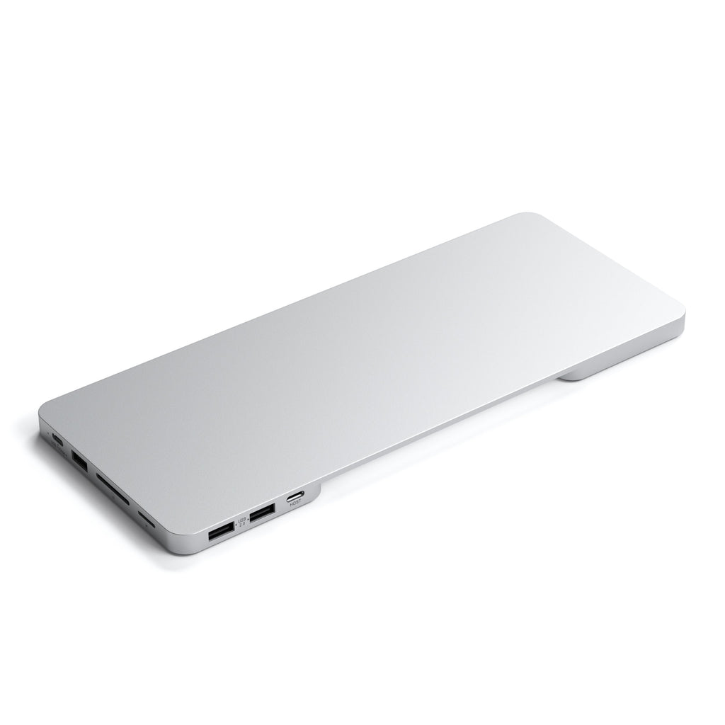 Satechi USB-C Slim Dock 24" IMAC (1xType-C Upstream Port,2x USB 2.0,1xMicro SD,1xSD Card,1xUSB-A,1x M.2 SSD slot, 1xUSB-C) colour match cable inc. - Silver-13