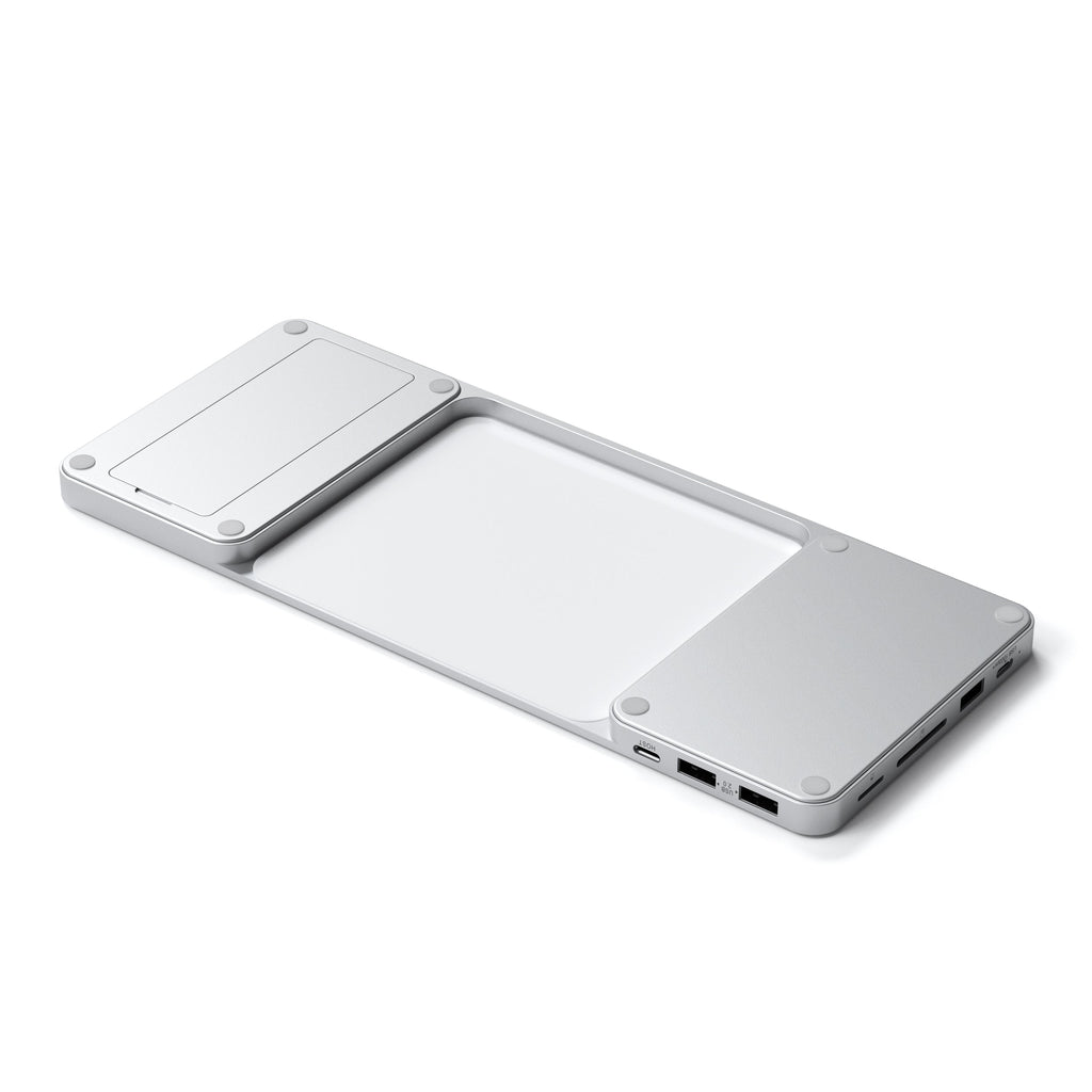 Satechi USB-C Slim Dock 24" IMAC (1xType-C Upstream Port,2x USB 2.0,1xMicro SD,1xSD Card,1xUSB-A,1x M.2 SSD slot, 1xUSB-C) colour match cable inc. - Silver-3