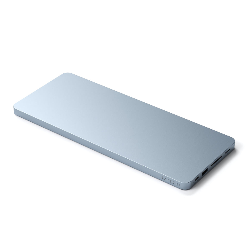 USB-C Slim Dock SATECHI 24" IMAC (1xType-C Upstream Port, 2x USB 2.0, 1xMicro SD, 1xSD Card, 1xUSB-A, 1x M.2 SSD slot, 1xUSB-C) - Plava-3
