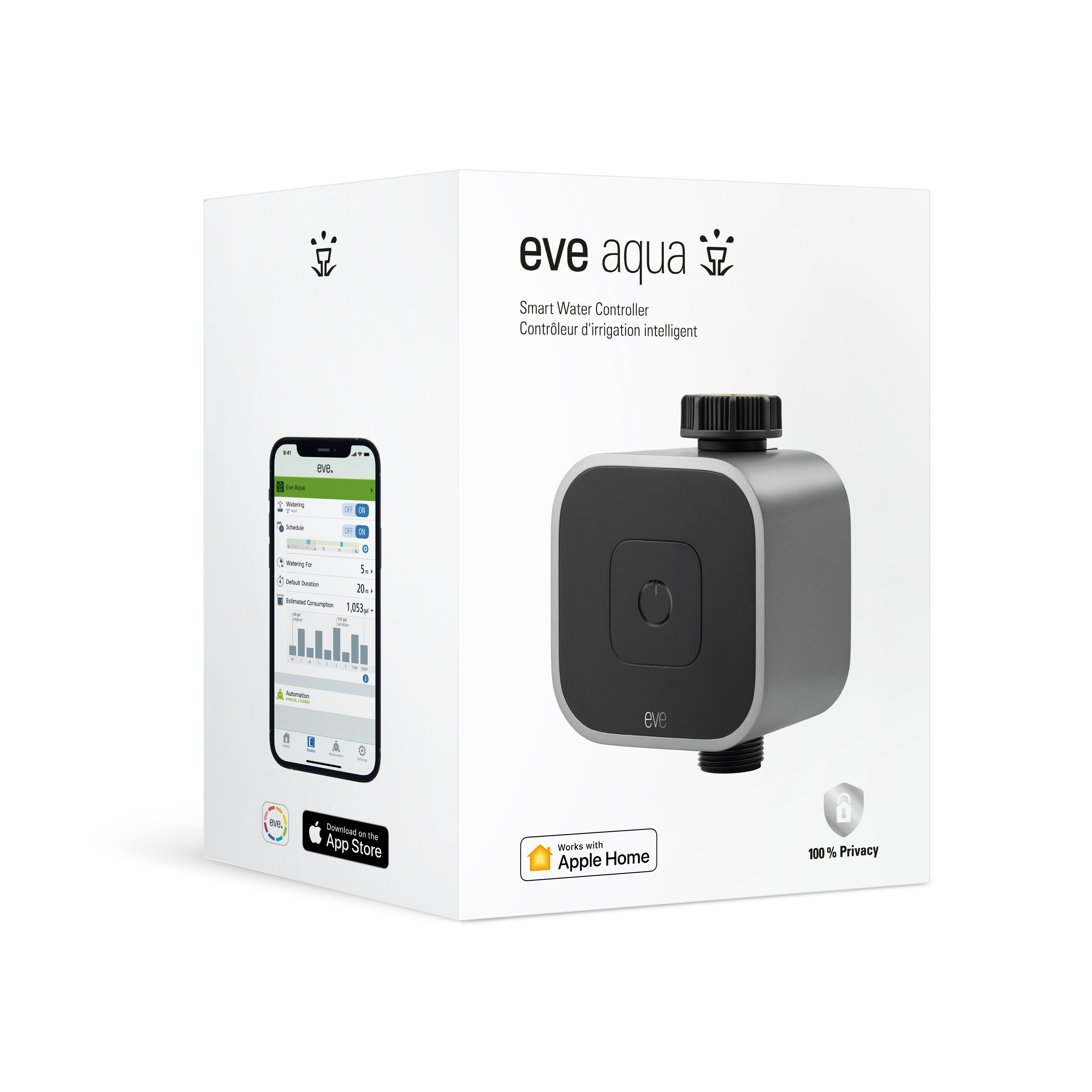 Eve Aqua Smart Water Controller - Thread kompatibilan (bežično upravljanje, automatsko navodnjavanje, kompatibilan s Apple HomeKit)-5