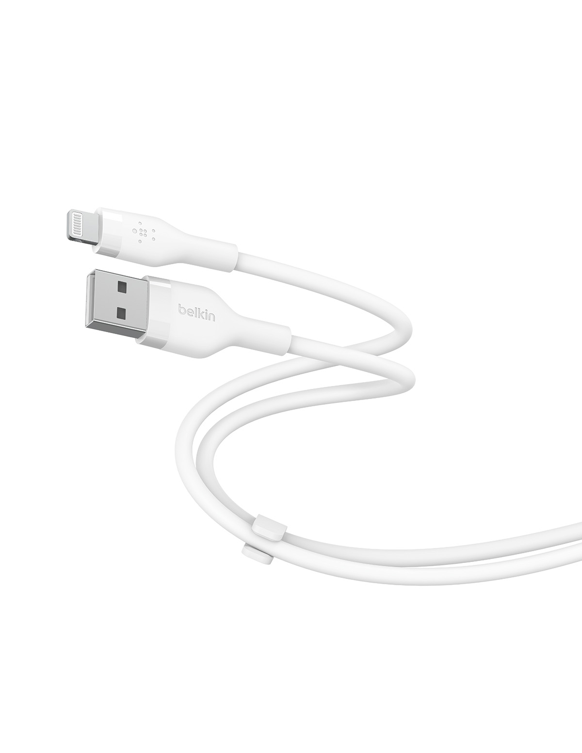 Belkin BOOST CHARGE Silicone cable USB-A to Lightning - 2M - White-0