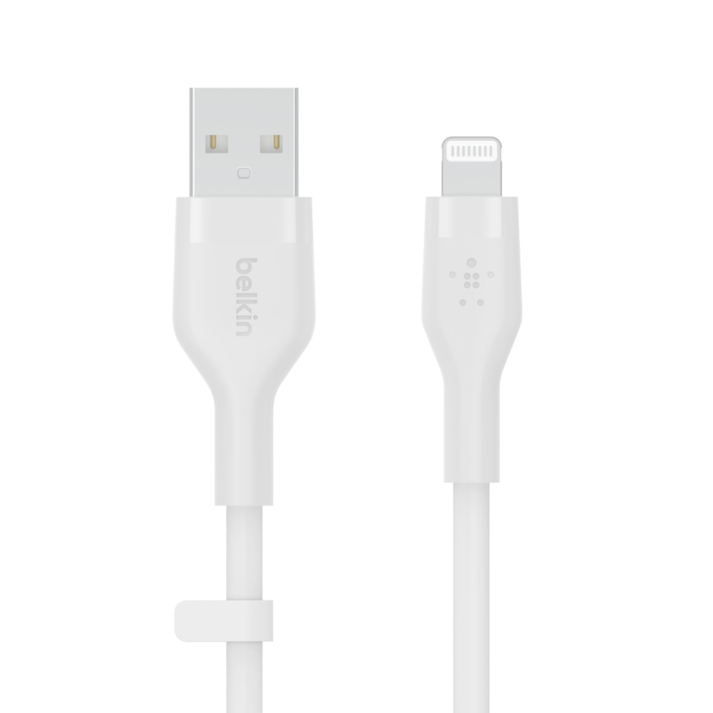 Belkin BOOST CHARGE Silicone cable USB-A to Lightning - 2M - White-1
