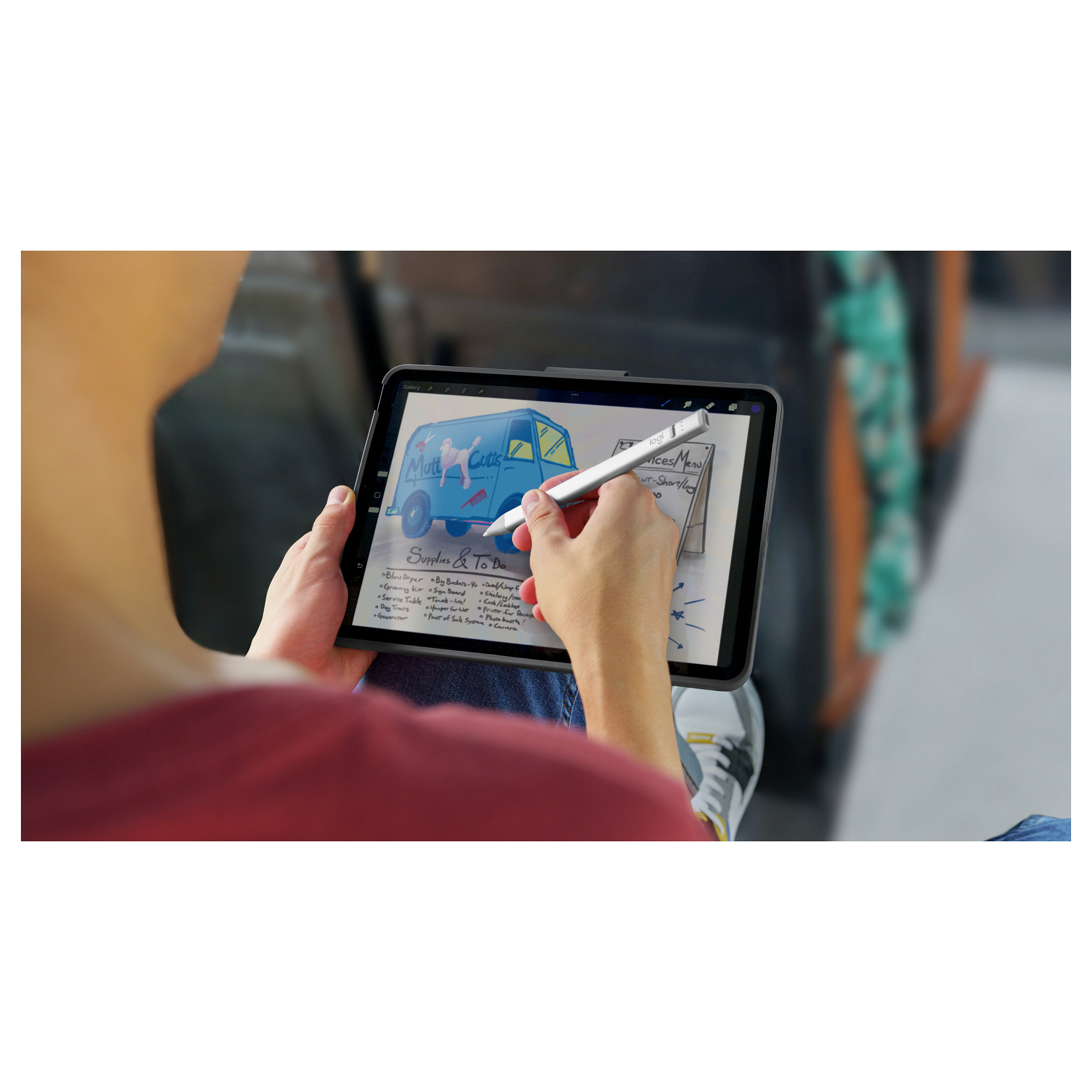 Logitech Crayon (USB-C) - Silver-15
