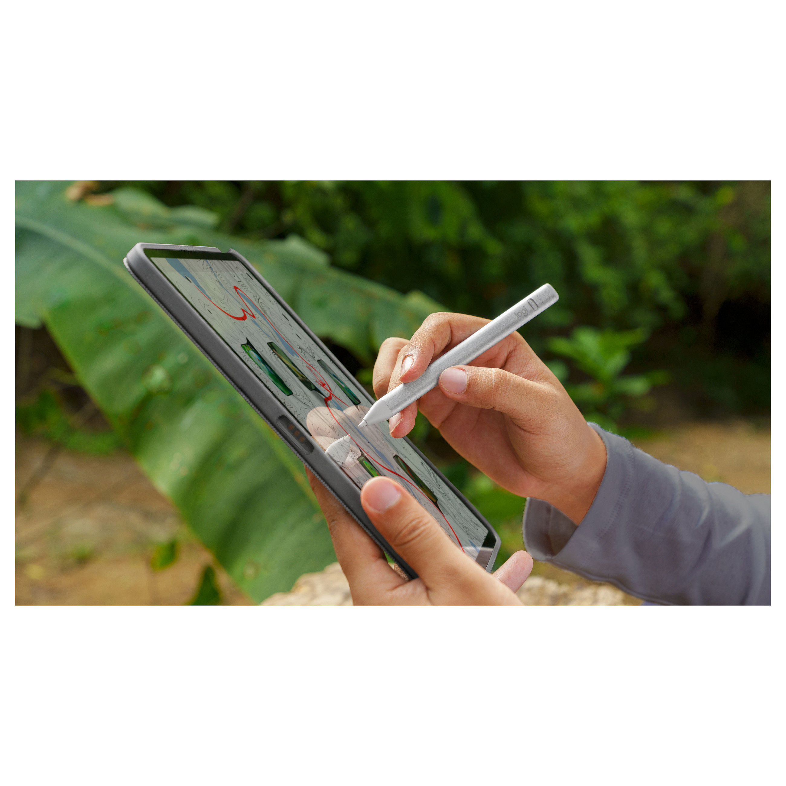Logitech Crayon (USB-C) - Silver-16
