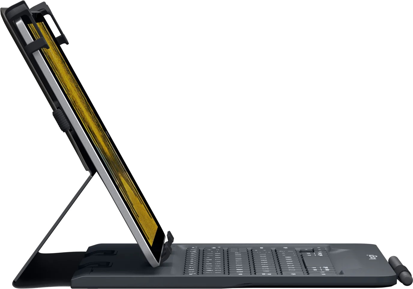 Logitech Universal Folio Keyboard case with Bluetooth for 9-10 inch Apple, Android, Windows tablets for 9-10 inch tablets - crna - UK-1