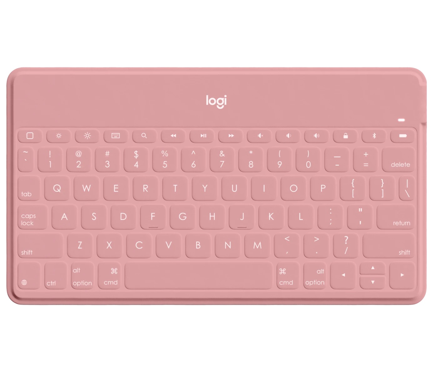 Logitech Keys-to-go Ultra-light, Ultra-PortableÊBluetoothÊKeyboard for iPhone, iPad, Apple TV and Mac - Blush - US-0