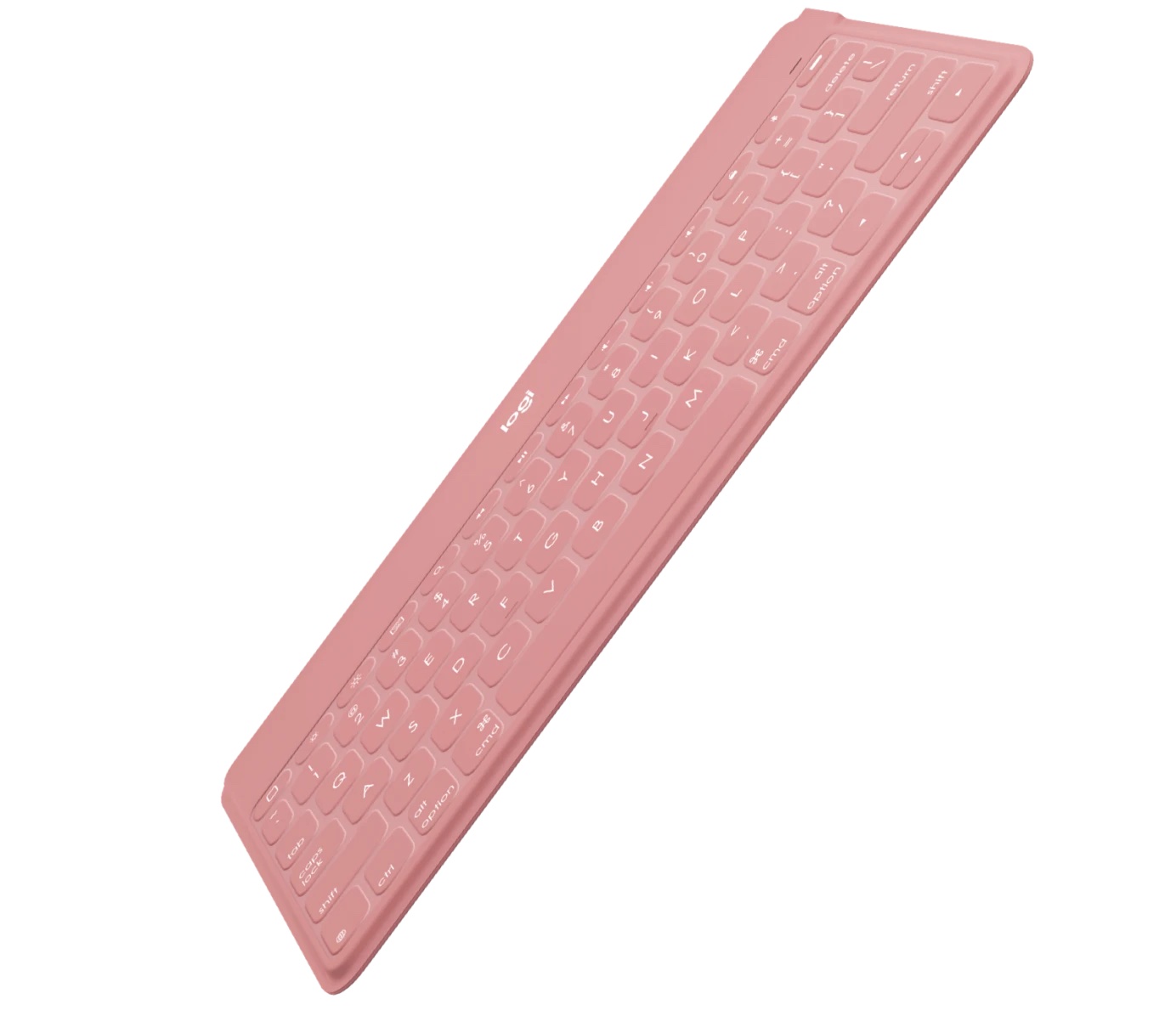 Logitech Keys-to-go Ultra-light, Ultra-PortableÊBluetoothÊKeyboard for iPhone, iPad, Apple TV and Mac - Blush - US-3