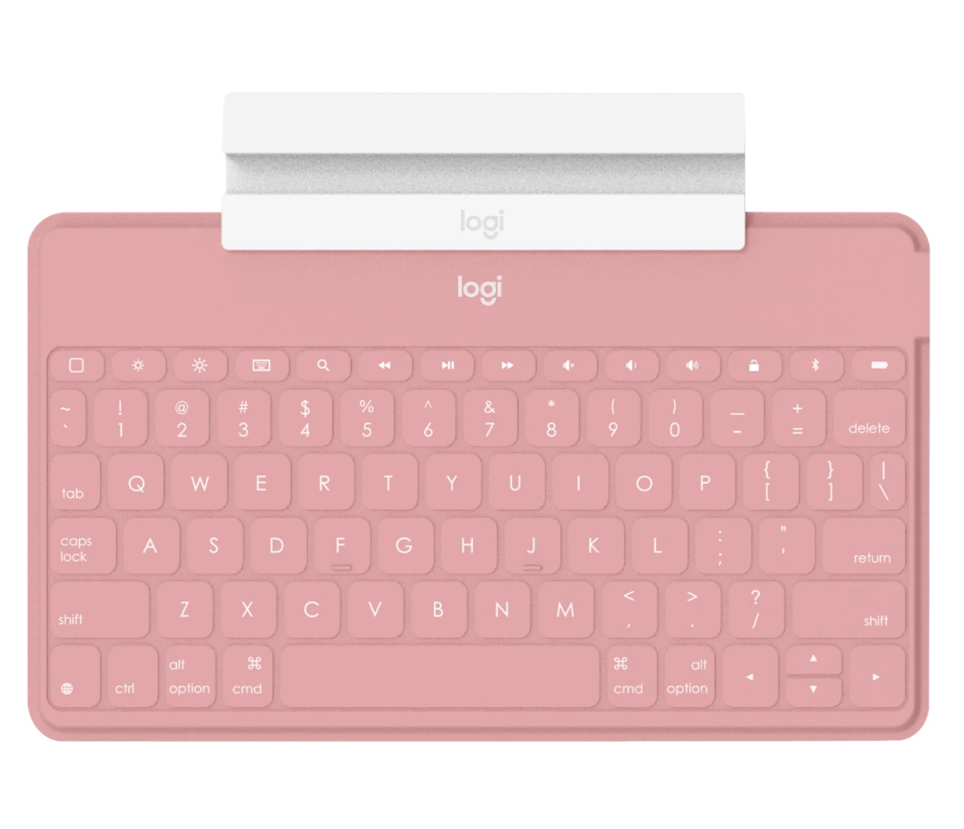 Logitech Keys-to-go Ultra-light, Ultra-PortableÊBluetoothÊKeyboard for iPhone, iPad, Apple TV and Mac - Blush - US-1