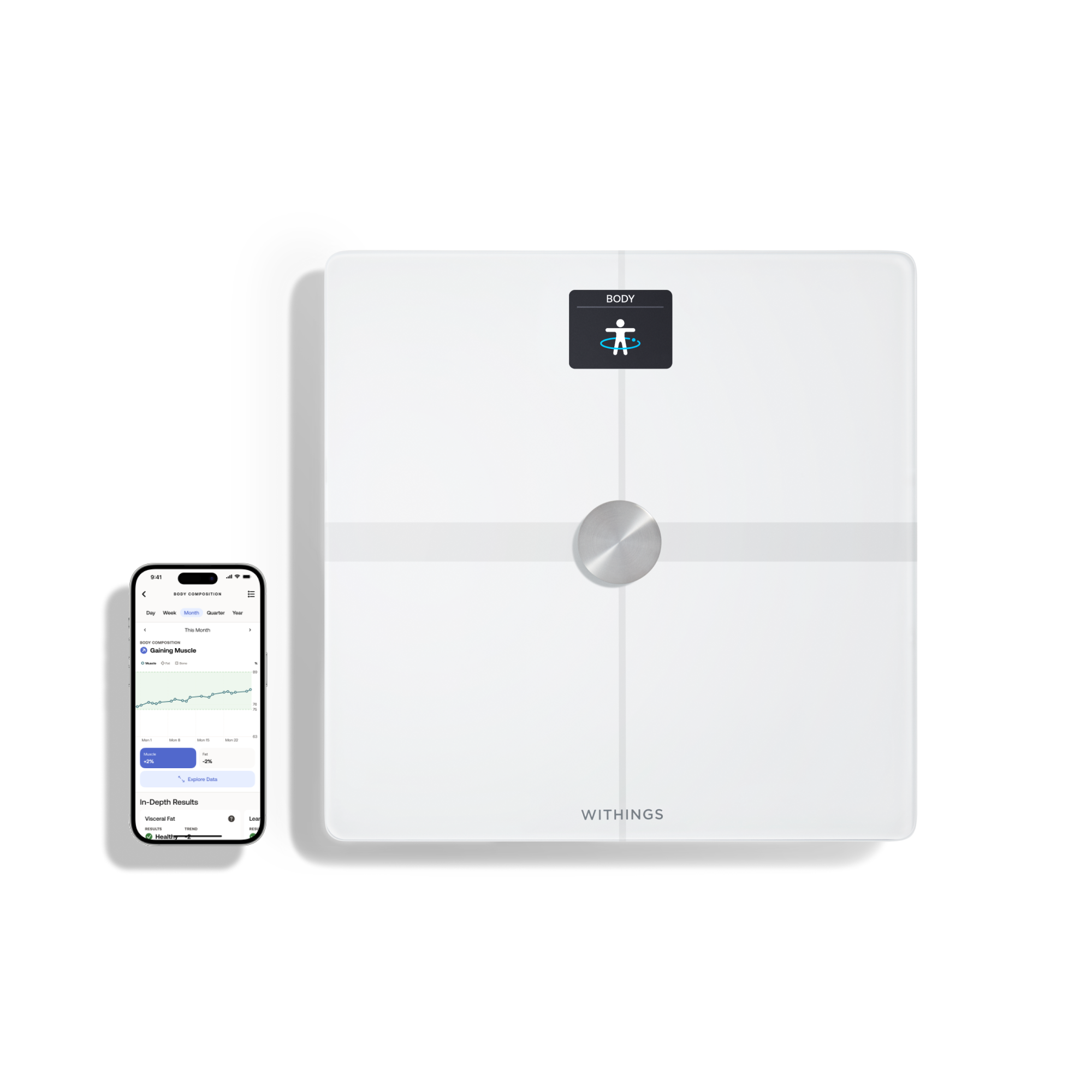 Pametna osobna vaga WITHINGS Body Smart Advanced Body Composition Wi-Fi Scale (bijela boja)-2