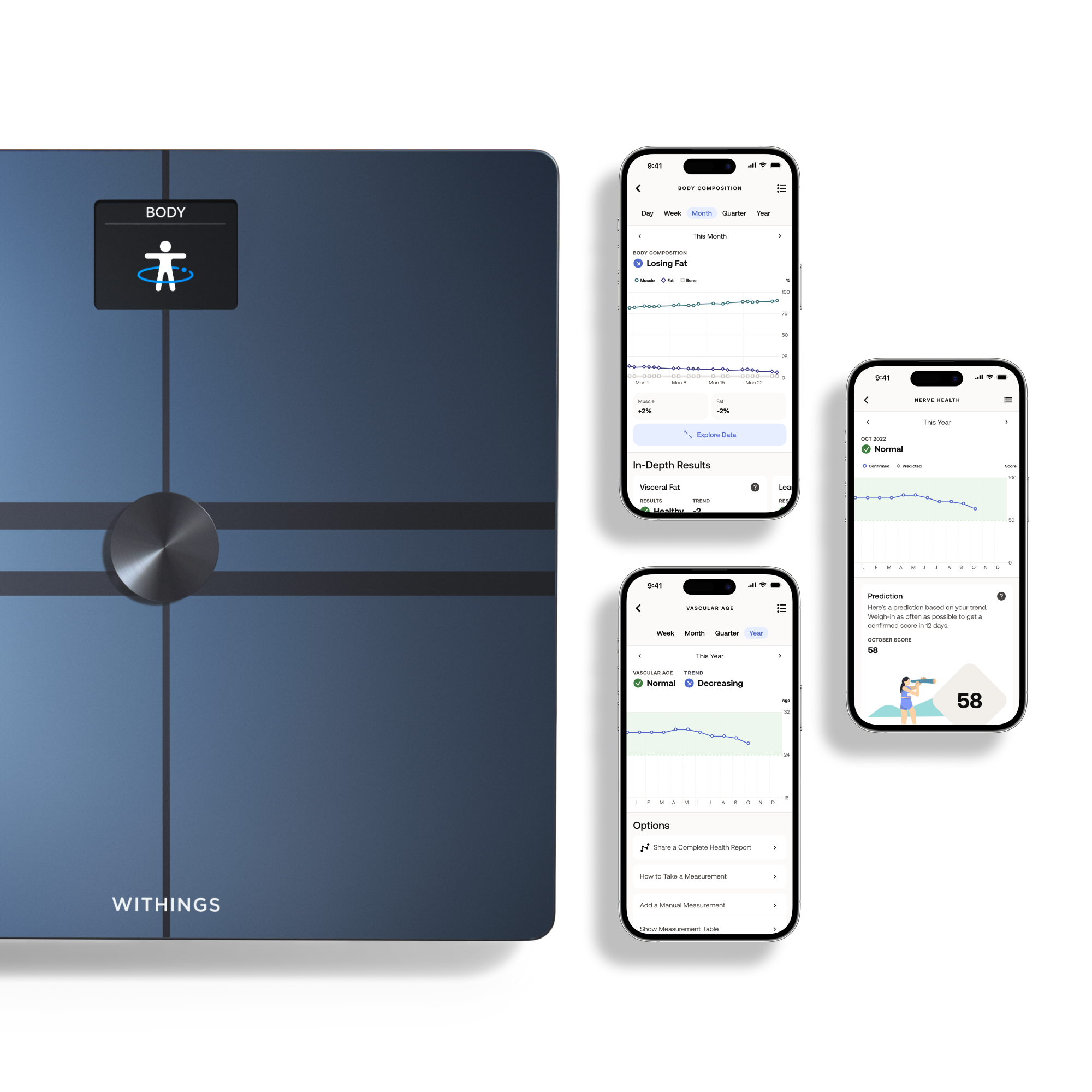Vaga → WITHINGS → Body Comp Complete Body Analysis Wi-Fi Scale (crna)-2