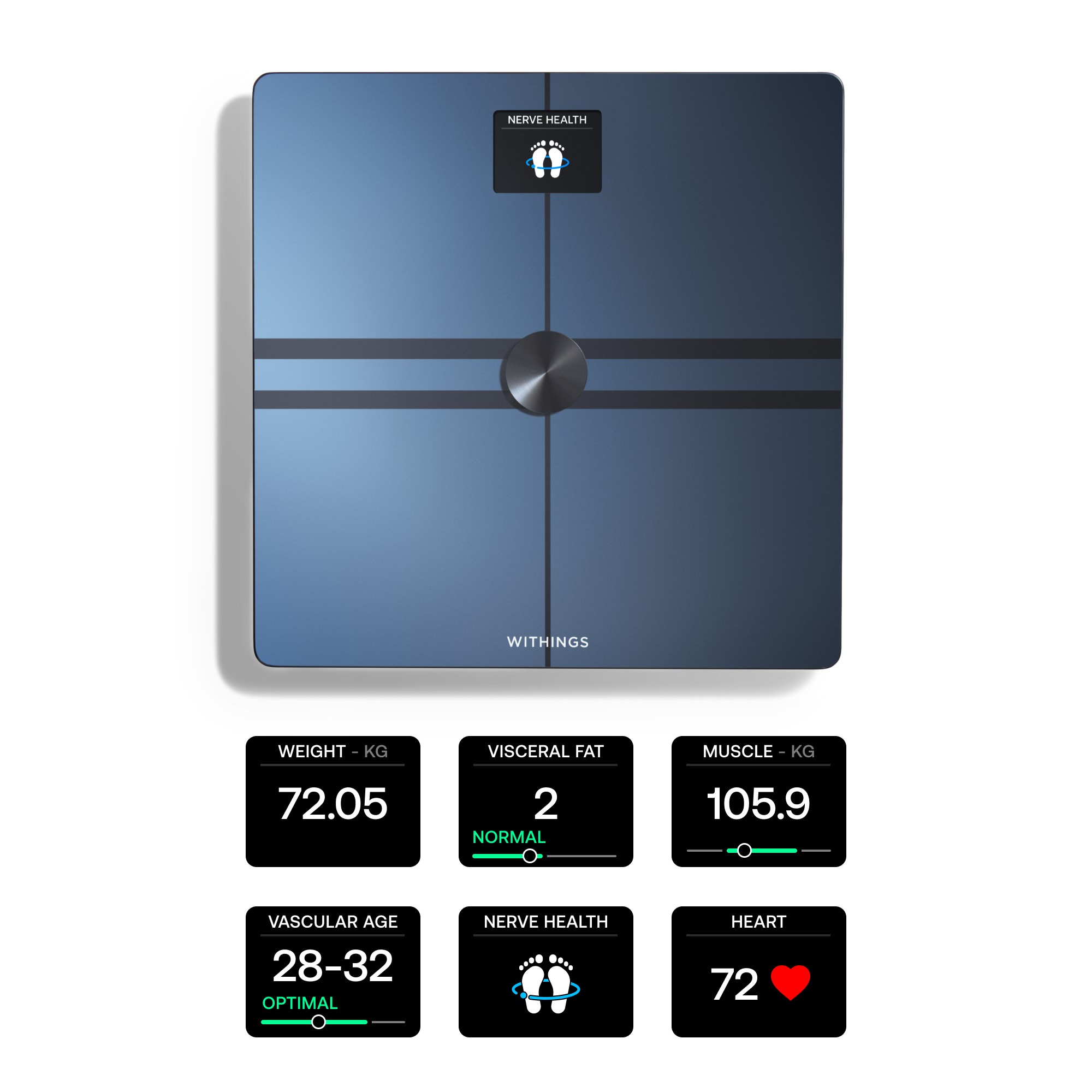Vaga → WITHINGS → Body Comp Complete Body Analysis Wi-Fi Scale (crna)-1