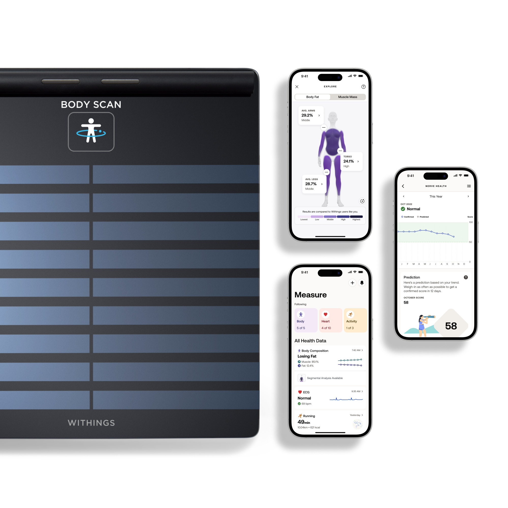 Uređaj za mjerenje tjelesne mase WITHINGS Body Scan Connected Health Station crna-2