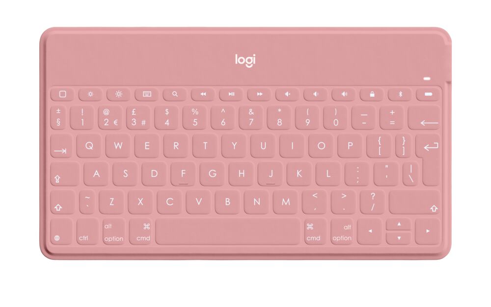 Bluetooth tipkovnica LOGITECH Keys-to-go Ultra-light, Ultra-Portable za iPhone, iPad, Apple TV i Mac - BlushPink - UK-0