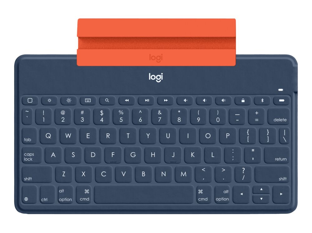 Logitech Keys-to-go Ultra-light, Ultra-PortableÊBluetooth¨ÊKeyboard for iPhone, iPad, Apple TV and Mac - ClassicBlue - UK-0