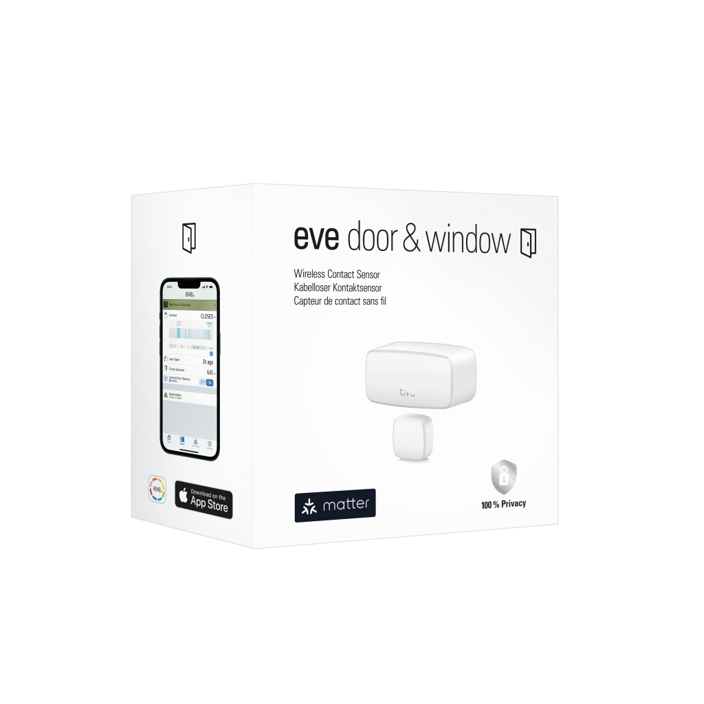Pametni senzor za vrata i prozore EVE Door & Window (Matter, Thread, Bluetooth, bijela boja)-3