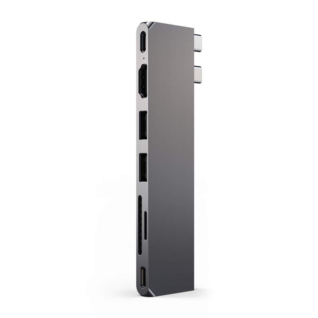 Satechi PRO HUB SLIM (1xUSB4,1xHDMI,2xUSB-A,SD/MicroSD,UHS-I up to 104MB/s, SD/SDHC/SDXC up to 2TB,1xUSB-C) - Space Grey-4
