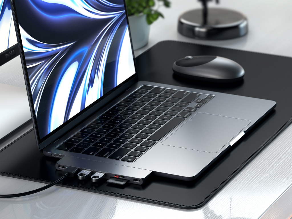 Satechi PRO HUB SLIM (1xUSB4,1xHDMI,2xUSB-A,SD/MicroSD,UHS-I up to 104MB/s, SD/SDHC/SDXC up to 2TB,1xUSB-C) - Space Grey-6