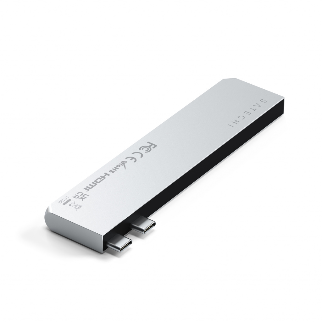 Adapter SATECHI PRO HUB SLIM (1xUSB4, 1xHDMI, 2xUSB-A, SD/MicroSD) - Silver-5