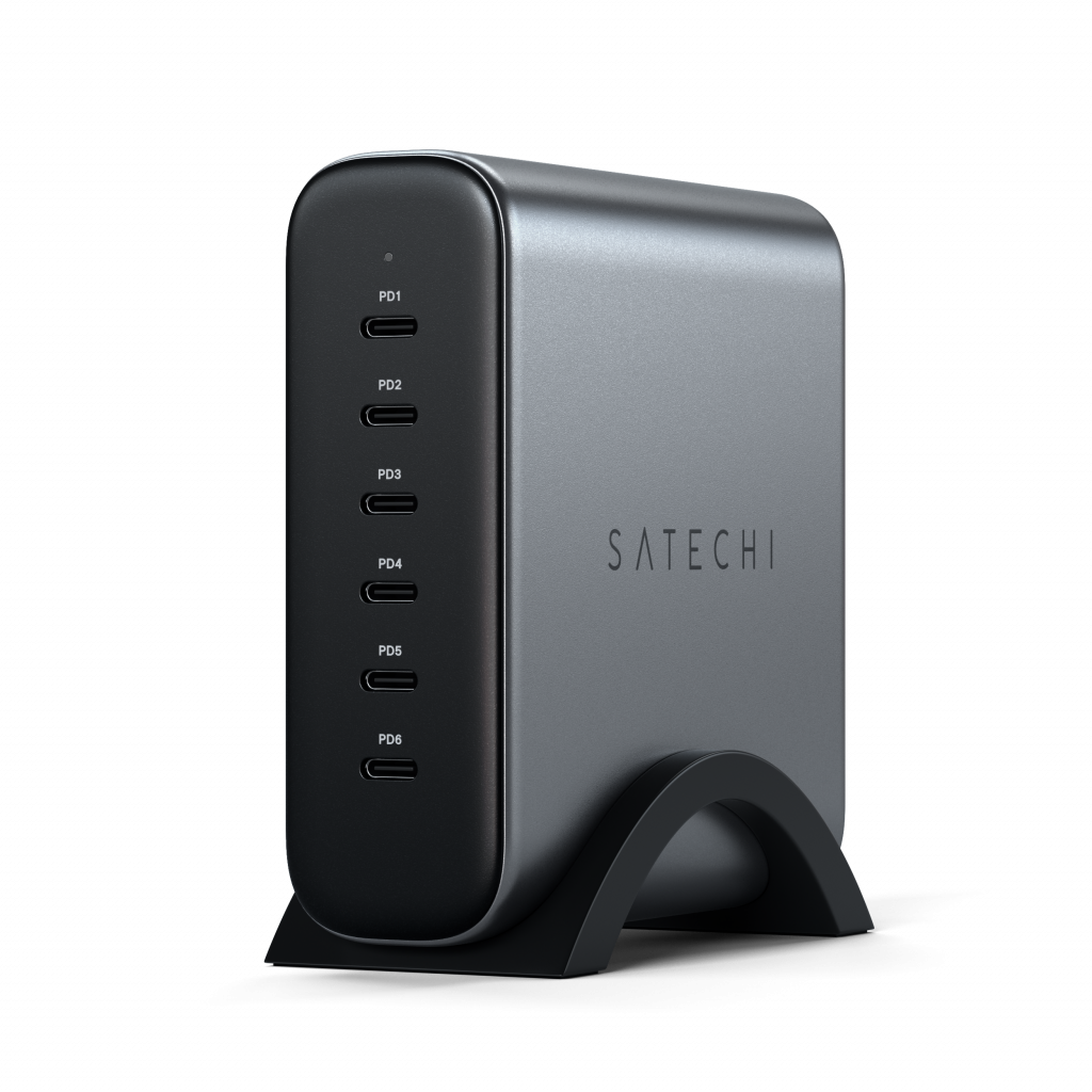Satechi 200W USB-C 6-PORT GAN CHARGER (6xUSB-C PD Supports PD 3.1/3.0, QC 4.0+ & PPS) - Grey-0