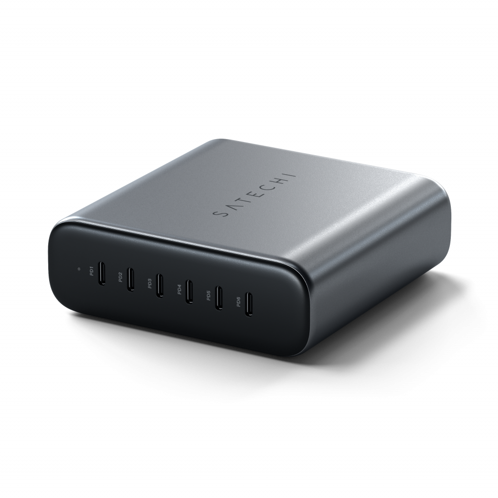 Satechi 200W USB-C 6-PORT GAN CHARGER (6xUSB-C PD Supports PD 3.1/3.0, QC 4.0+ & PPS) - Grey-5