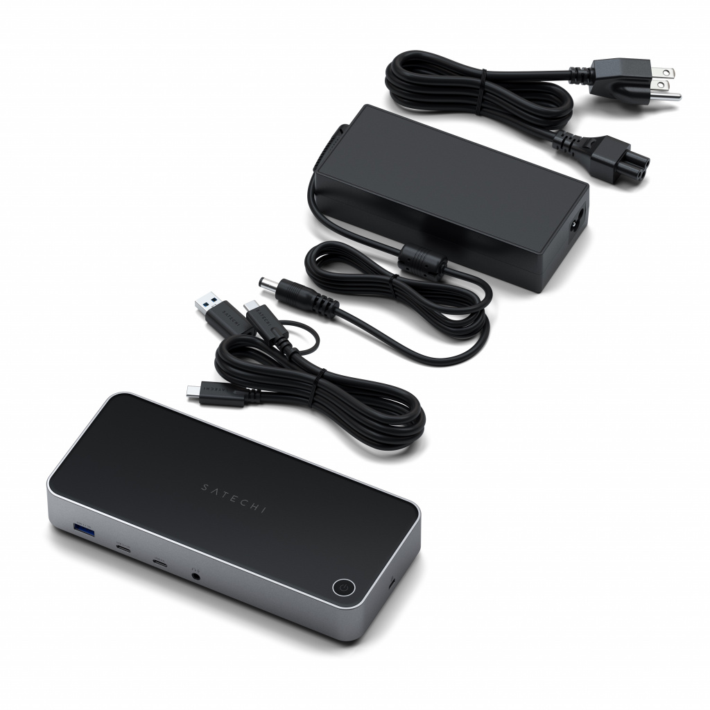 Docking Station SATECHI Aluminium 4K Display (3x 4K/60Hz, 2x DisplayPort 1.4 4k/60Hz, 3x HDMI, 1x DP Alt Mode, 1x USB 3.1, 1x USB-C 3.1 Gen2, 2 x USB3.0, 1x USB-C 3.0, 1x Ethernet, 1x Audio, Kensington Lock)-6