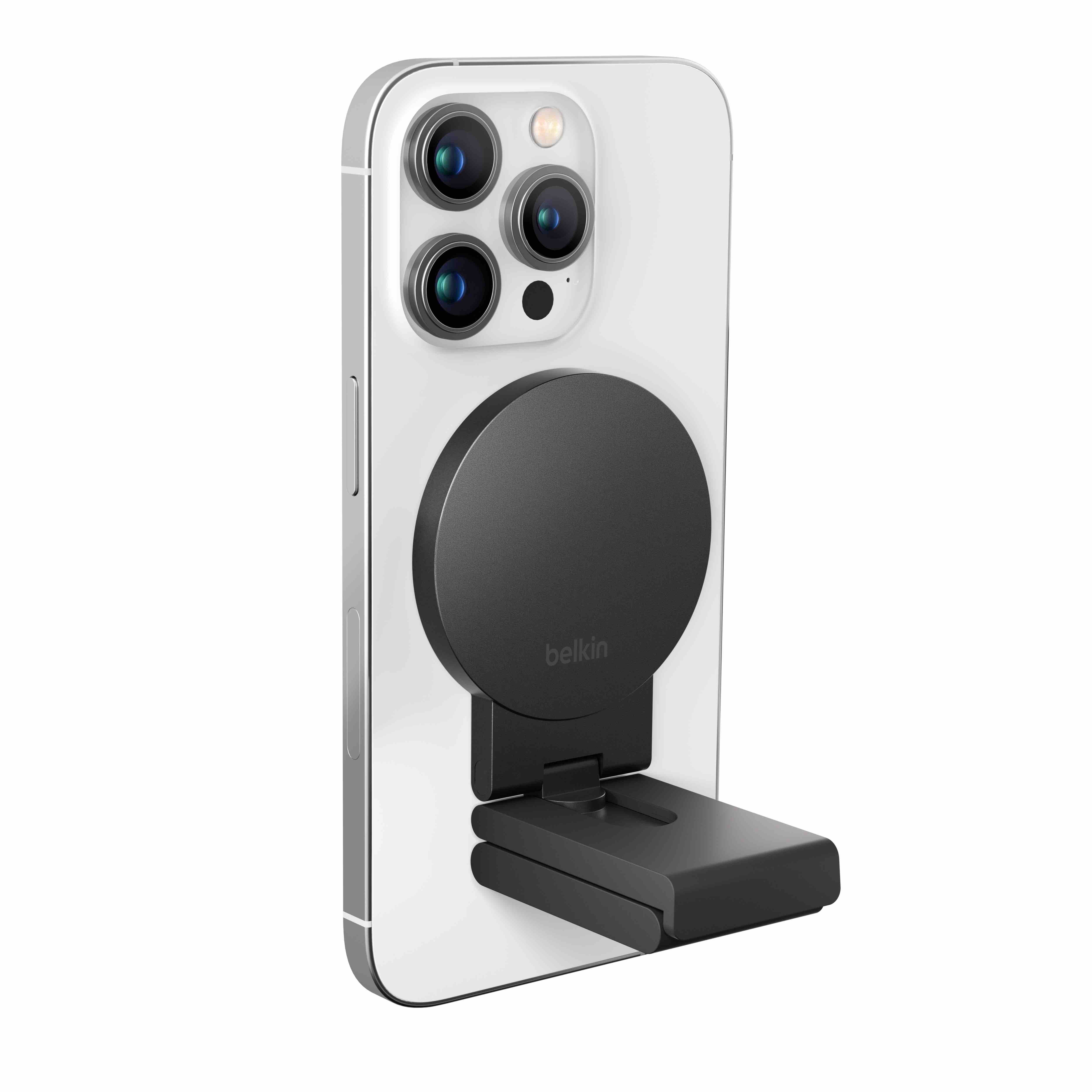 Belkin iPhone Mount with MagSafe for Mac Desktops and Displays - crna-1