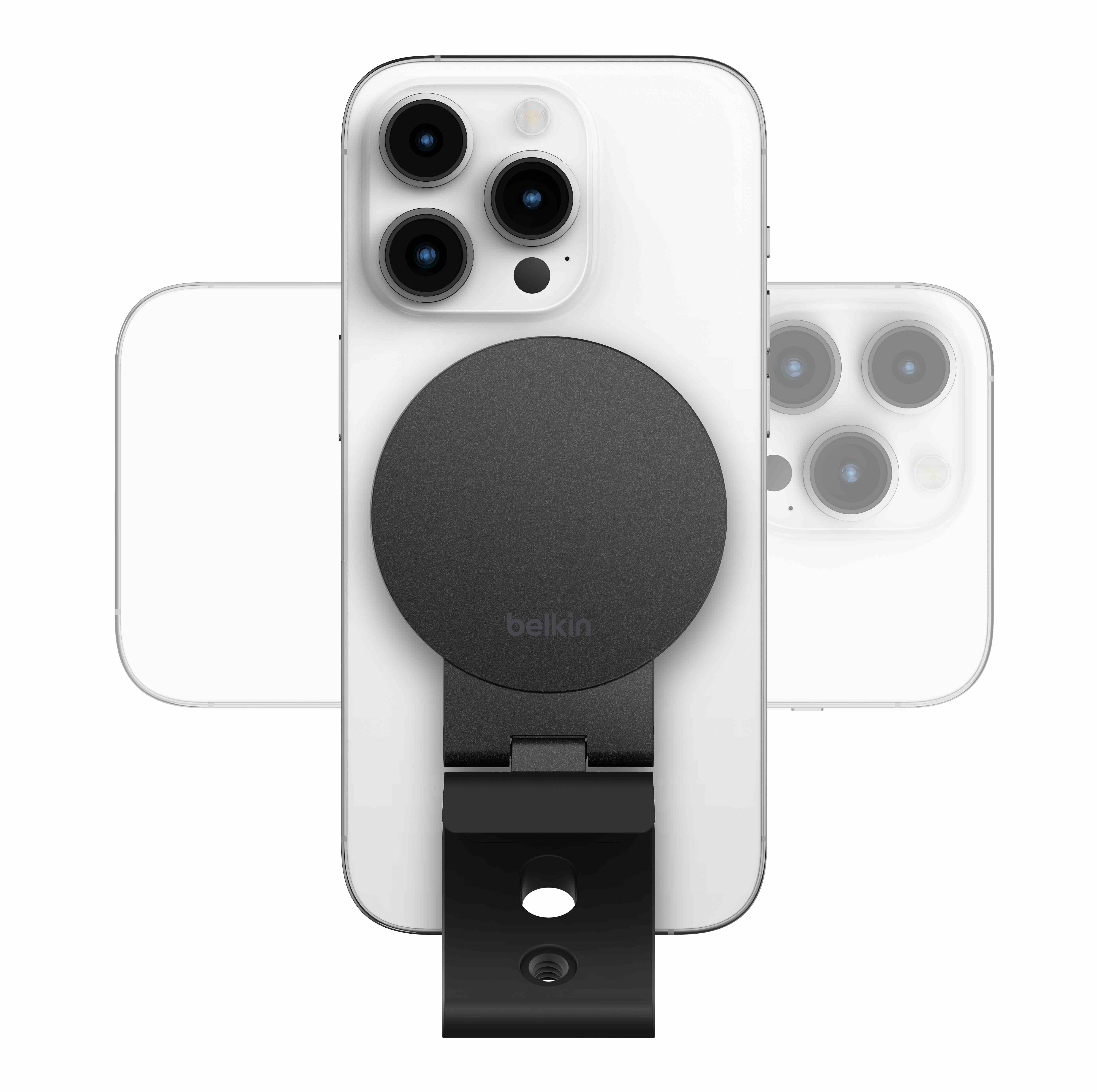 Belkin iPhone Mount with MagSafe for Mac Desktops and Displays - crna-4
