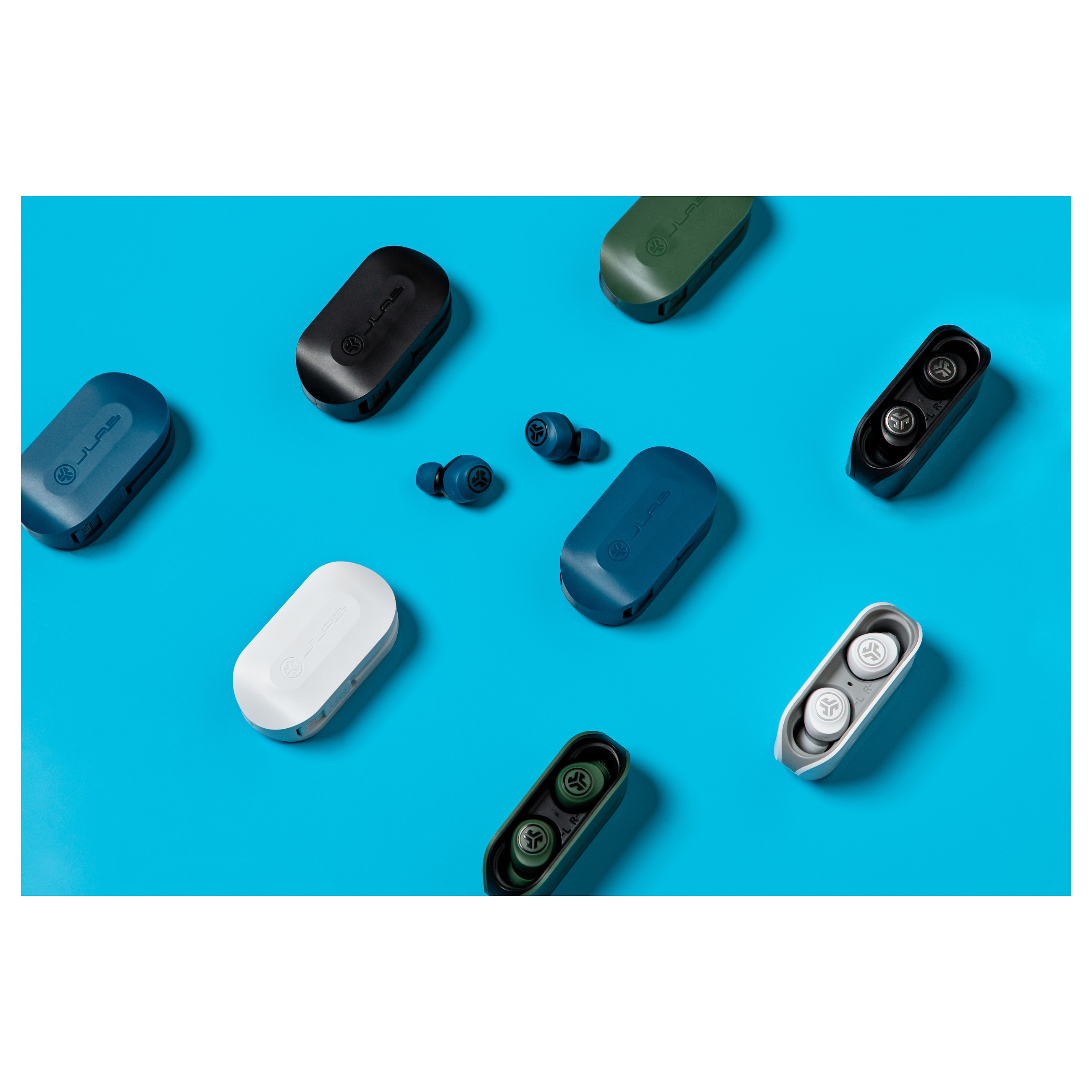 Slušalice JLAB GO Air TWS Earbuds bijelo/sive-11