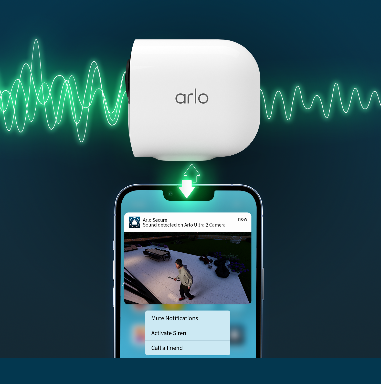 Sigurnosna kamera ARLO Ultra 2 Outdoor (2 kamere, uključena bazna stanica, bijela)-3