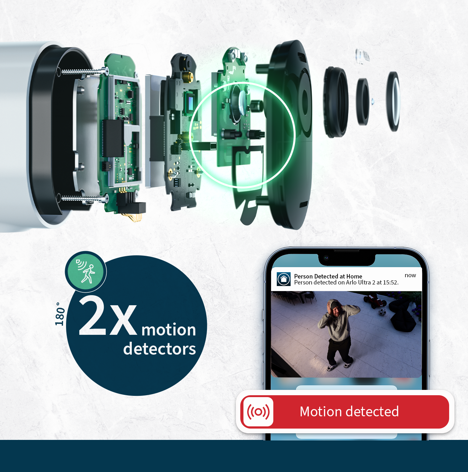 Sigurnosna kamera ARLO Ultra 2 Outdoor (2 kamere, uključena bazna stanica, bijela)-4