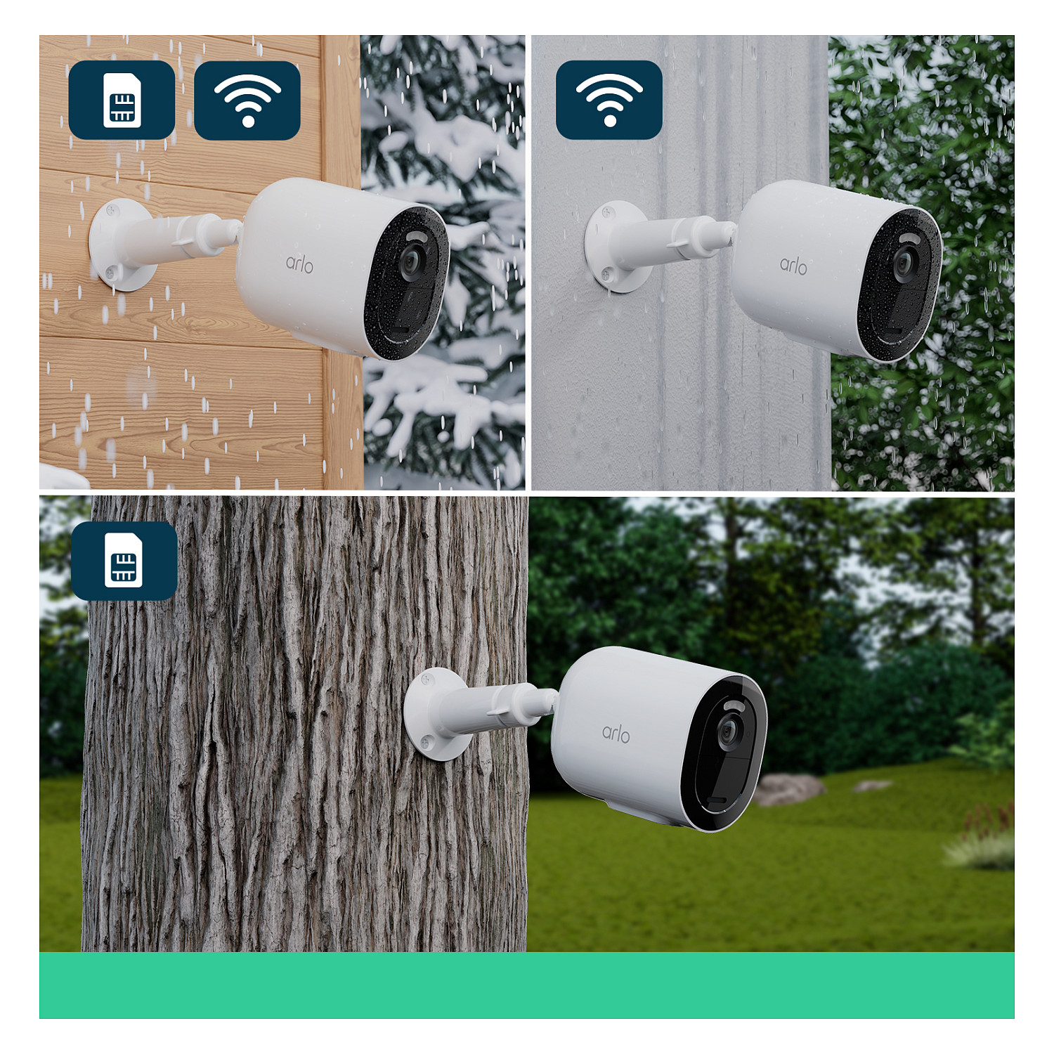 Sigurnosna kamera ARLO Go 2 (3G/4G SIM, za vanjsku upotrebu, bijela)-10