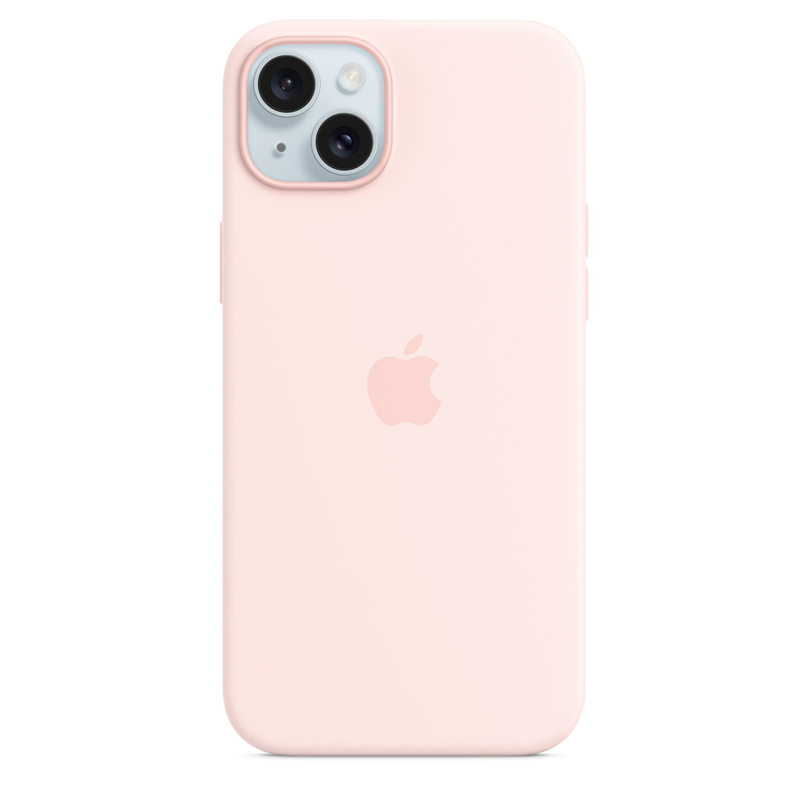 Silikonska maska za APPLE iPhone 15 Plus s MagSafe - Svijetlo roza-0