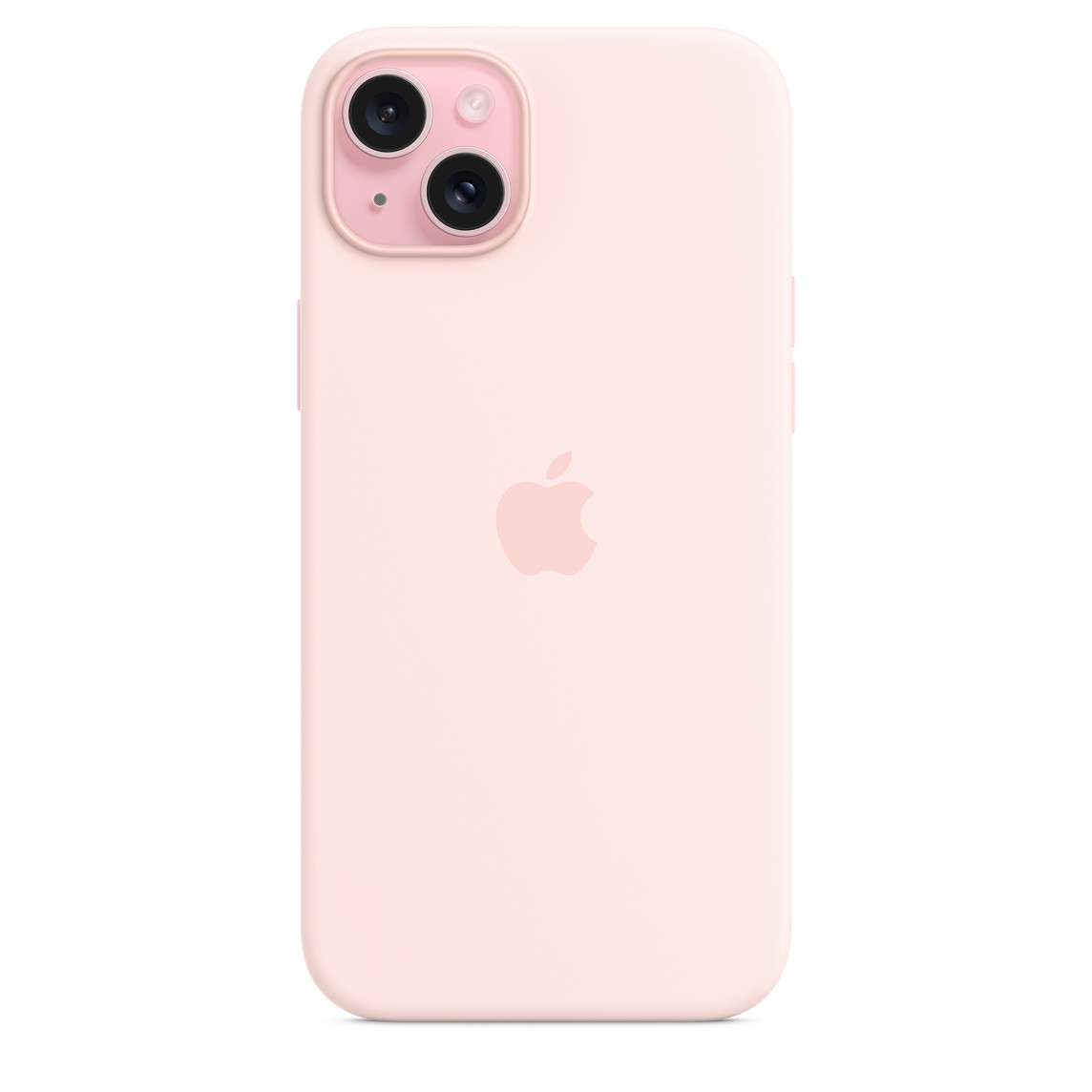 Silikonska maska za APPLE iPhone 15 Plus s MagSafe - Svijetlo roza-2