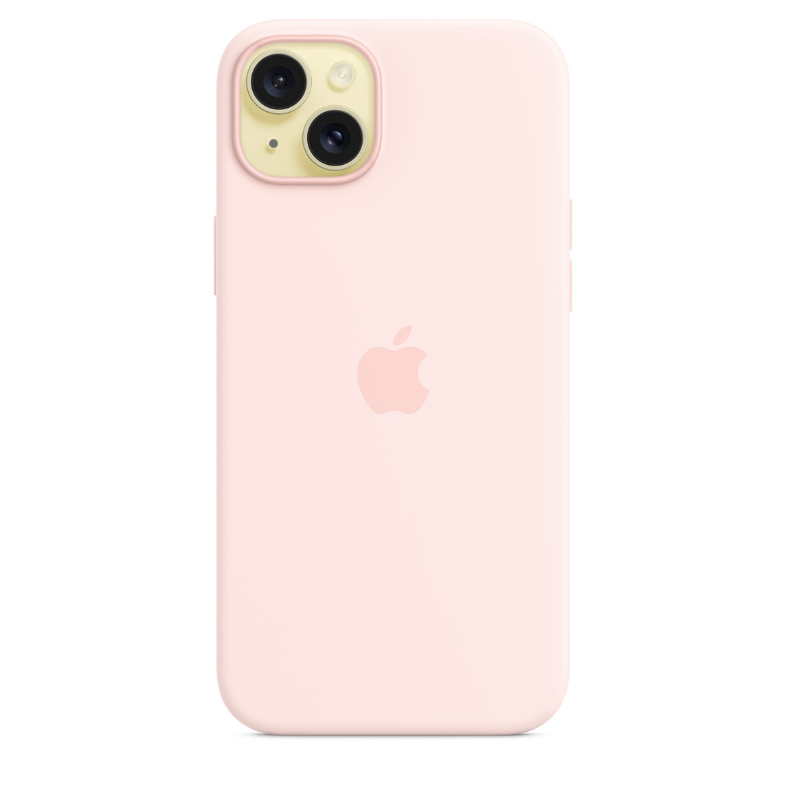 Silikonska maska za APPLE iPhone 15 Plus s MagSafe - Svijetlo roza-1