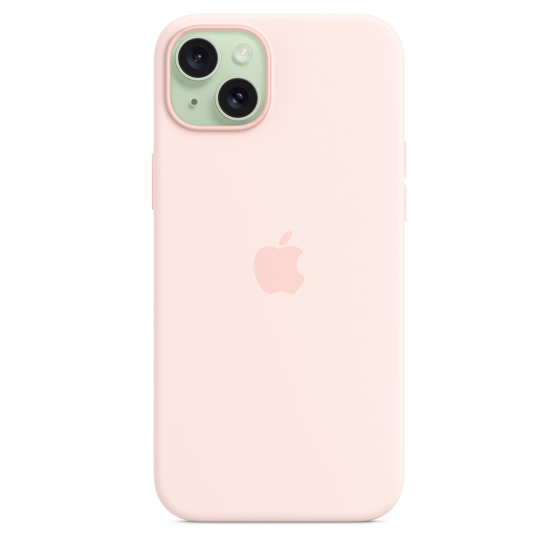 Silikonska maska za APPLE iPhone 15 Plus s MagSafe - Svijetlo roza-3