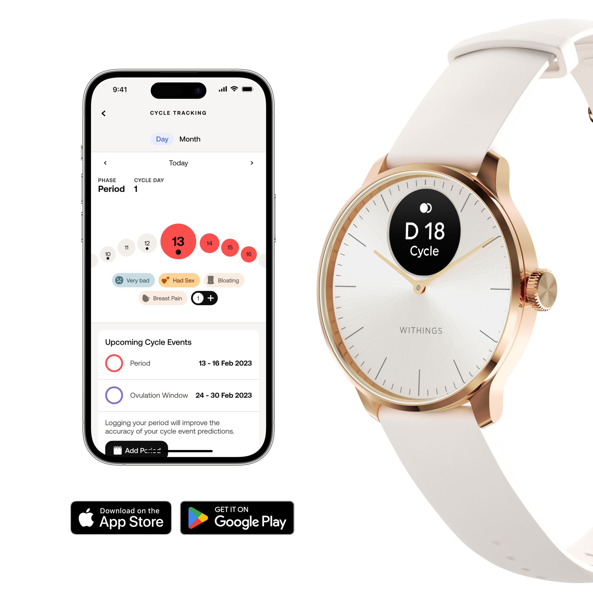 Pametni sat WITHINGS ScanWatch Light 37mm Sand-8