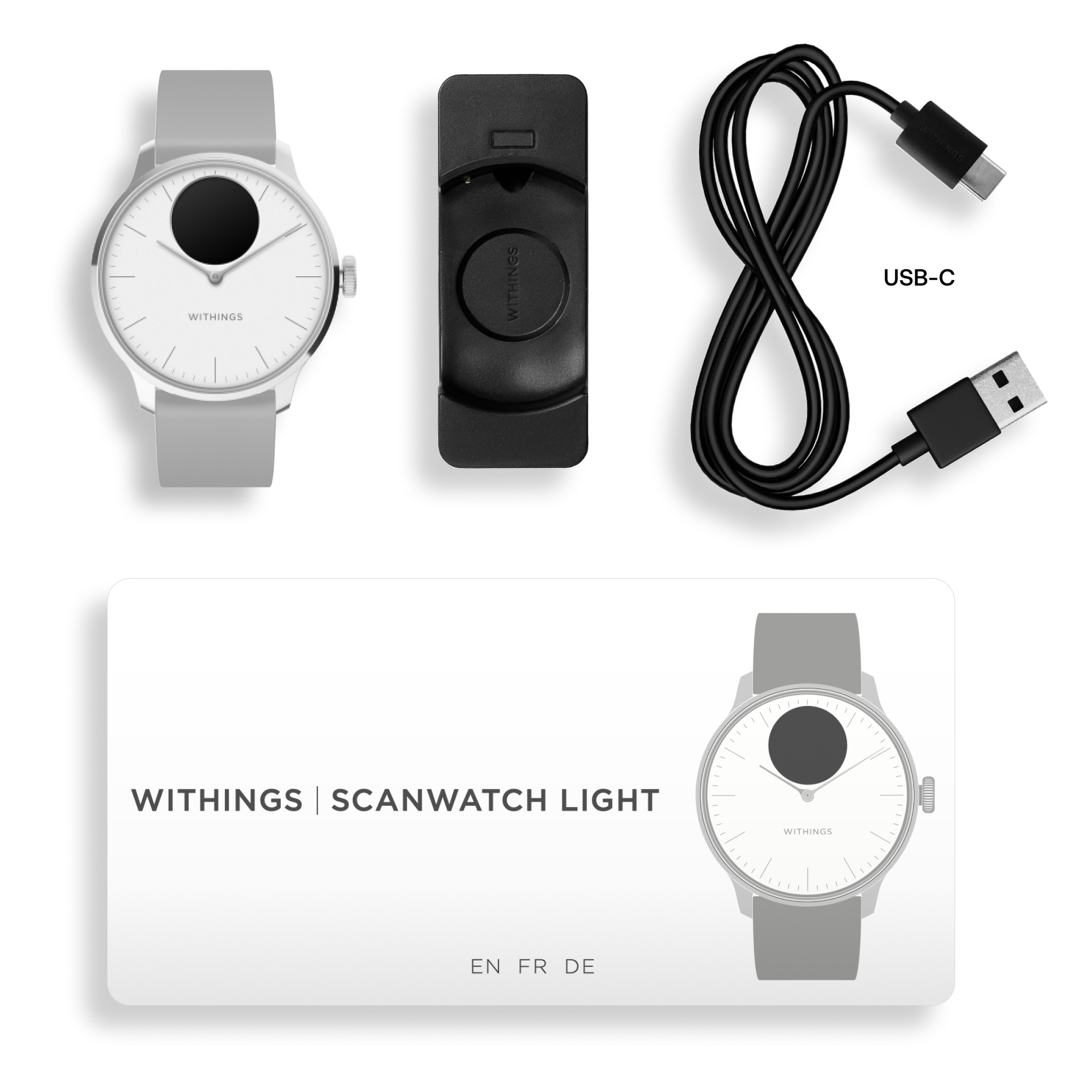 Pametni sat WITHINGS ScanWatch Light 37mm bijeli-2