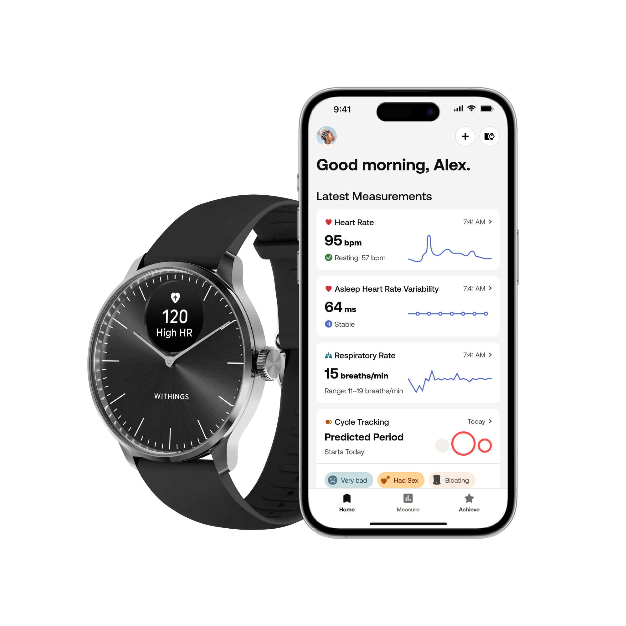 Pametni sat WITHINGS ScanWatch Light 37mm crni-1
