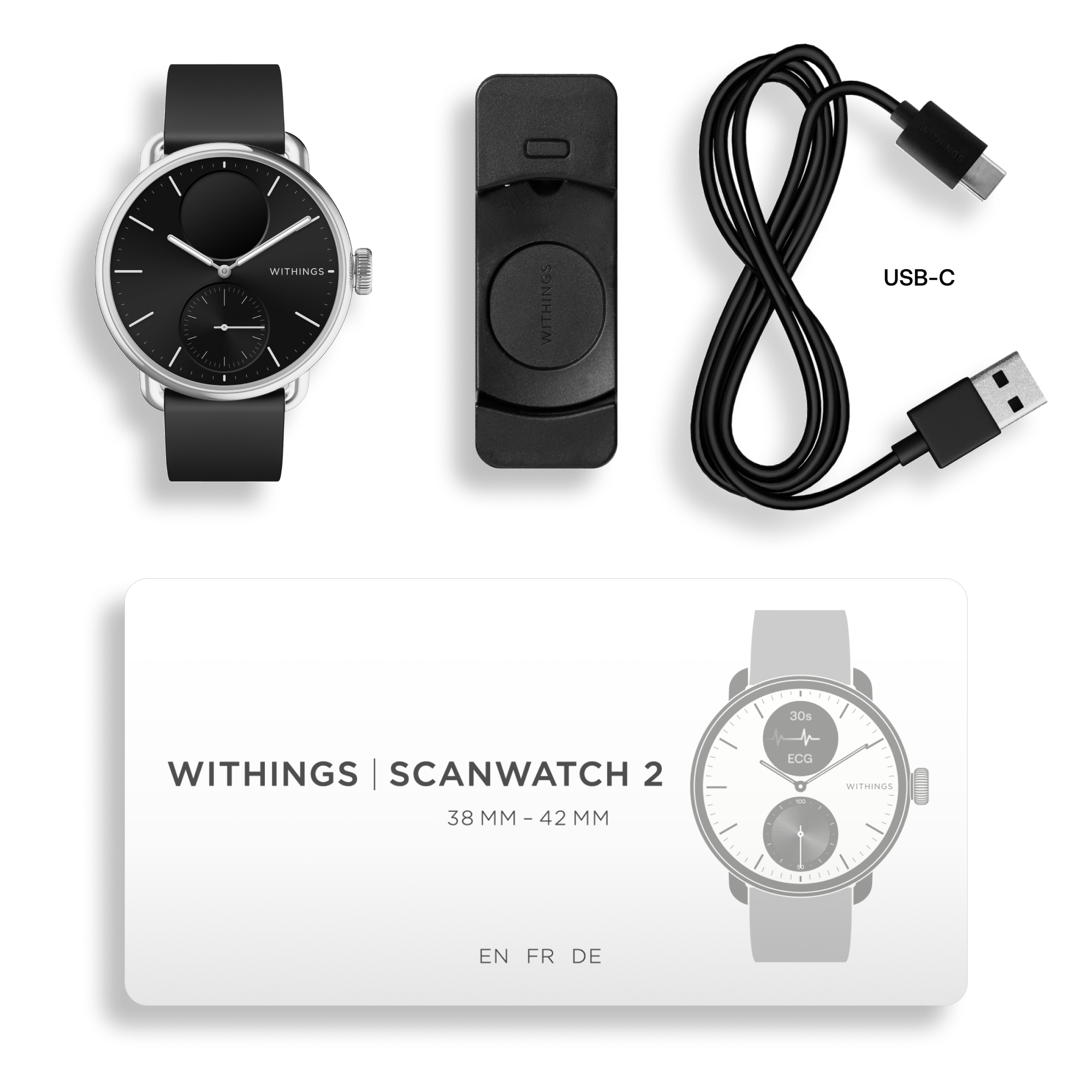 Pametni sat WITHINGS ScanWatch 2 41mm crni-3