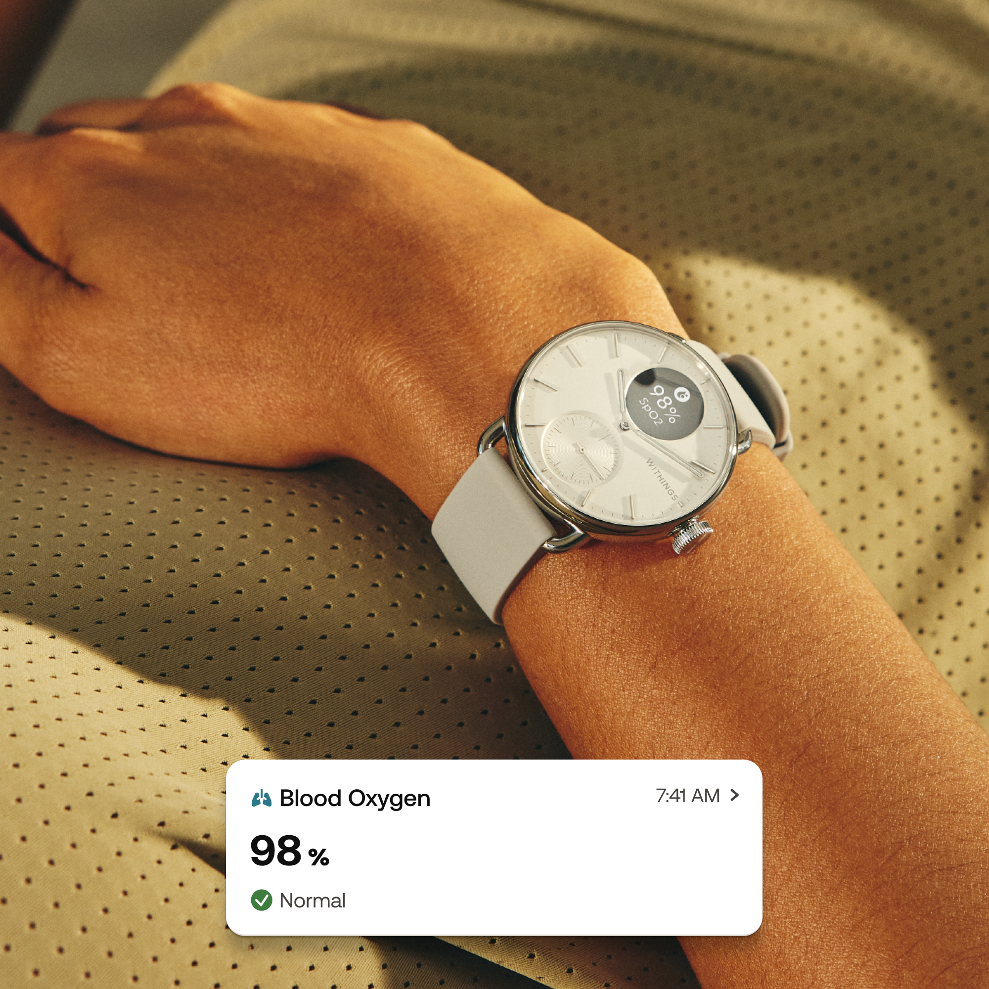 Pametni sat WITHINGS ScanWatch 2 41mm bijeli-5