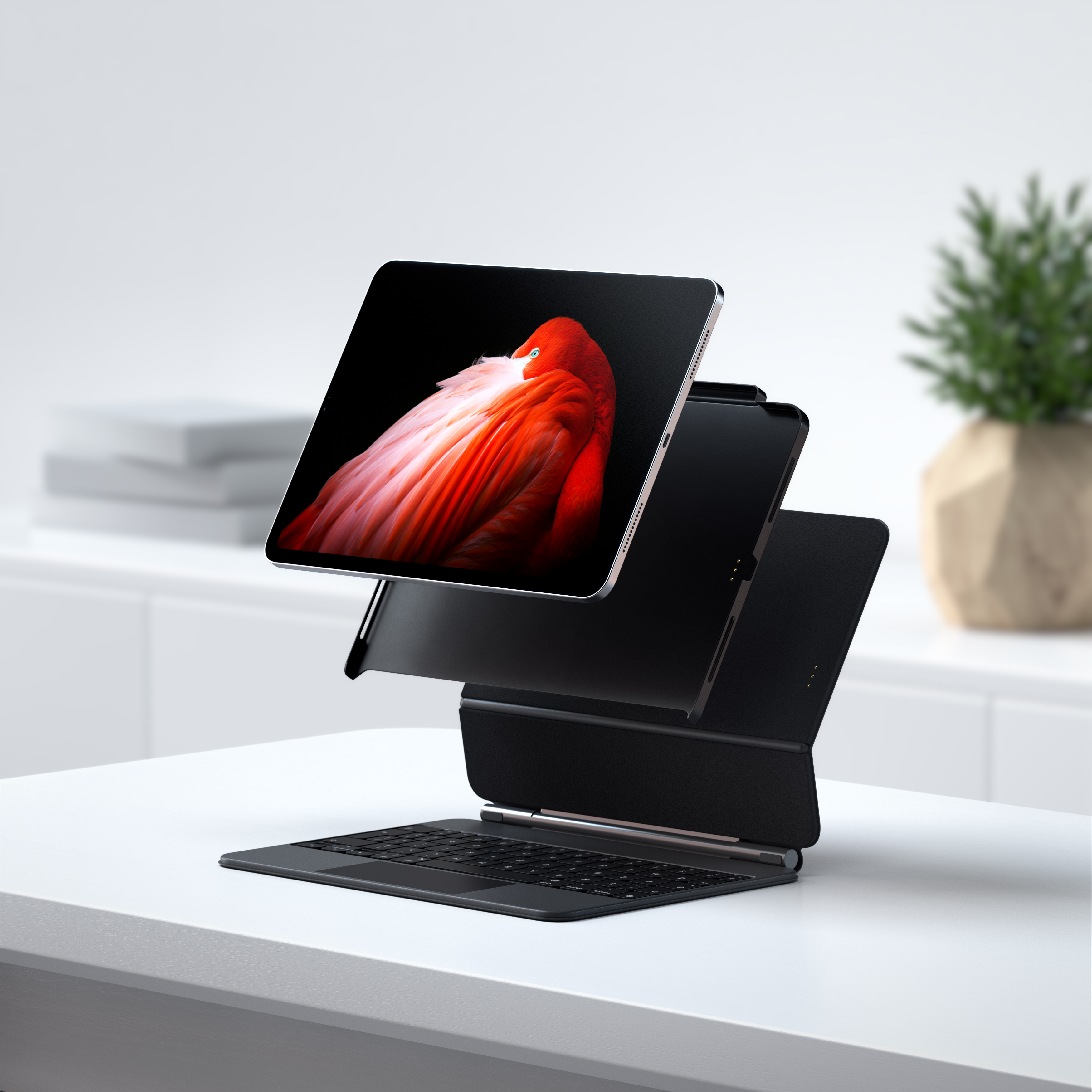 Futrola za iPad Pro 12.9inch - SATECHI Vegan-Leather Magnetic Case - crna-5