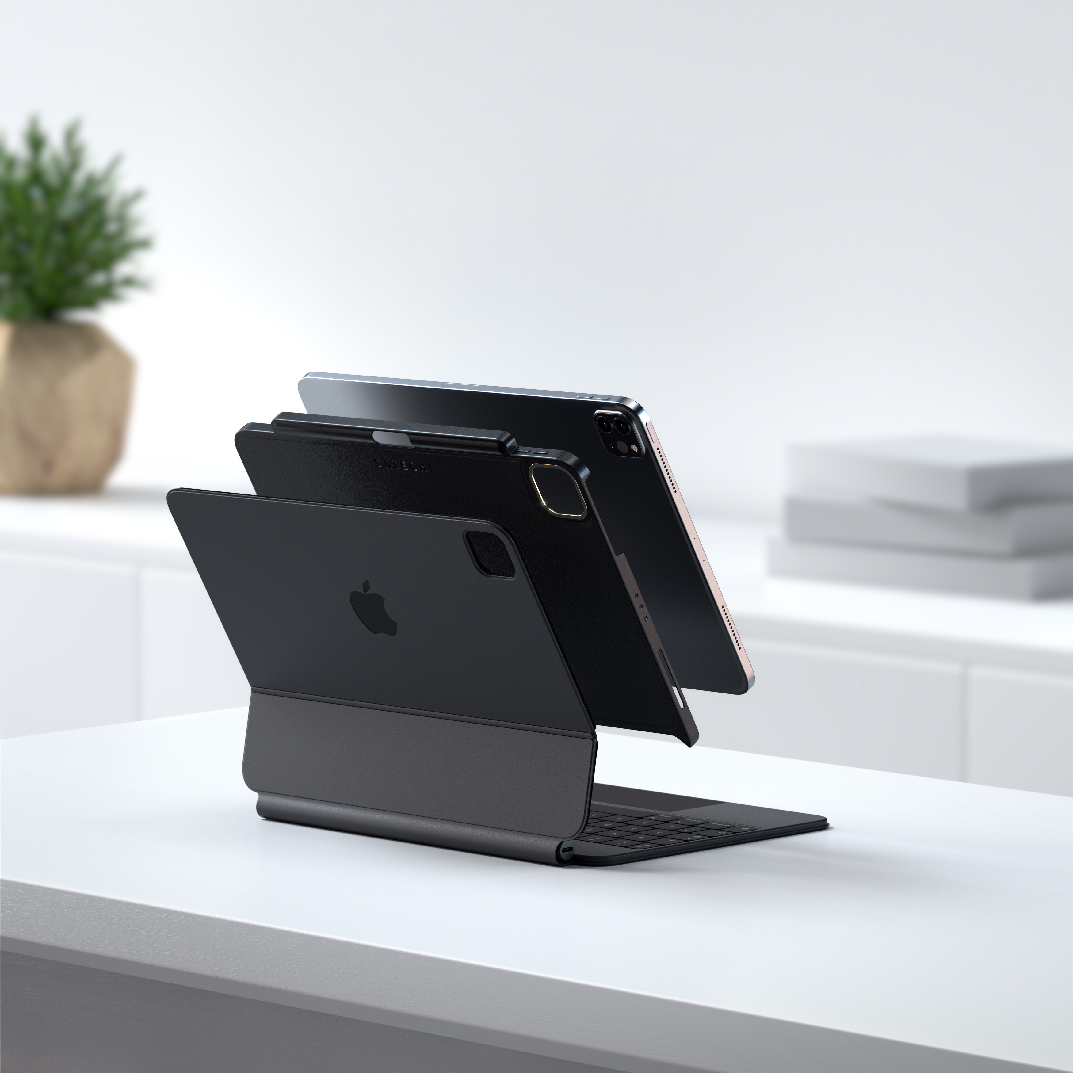 Magnetna futrola za iPad Pro 11inch - SATECHI Vegan-Leather - crna-4