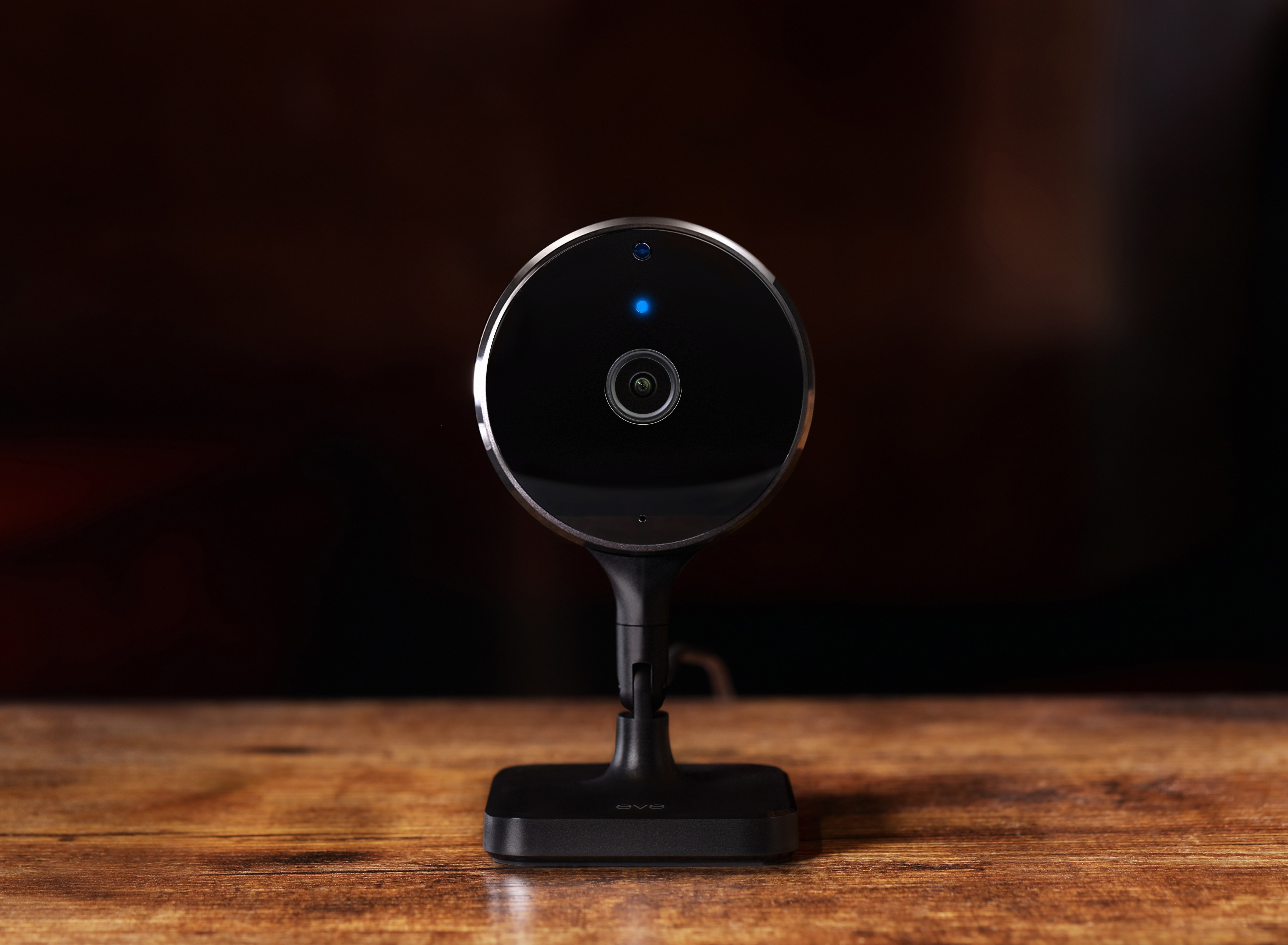 Pametna unutarnja kamera EVE Cam (1080p, 150°, noćni vid, Apple HomeKit, crna boja)-7