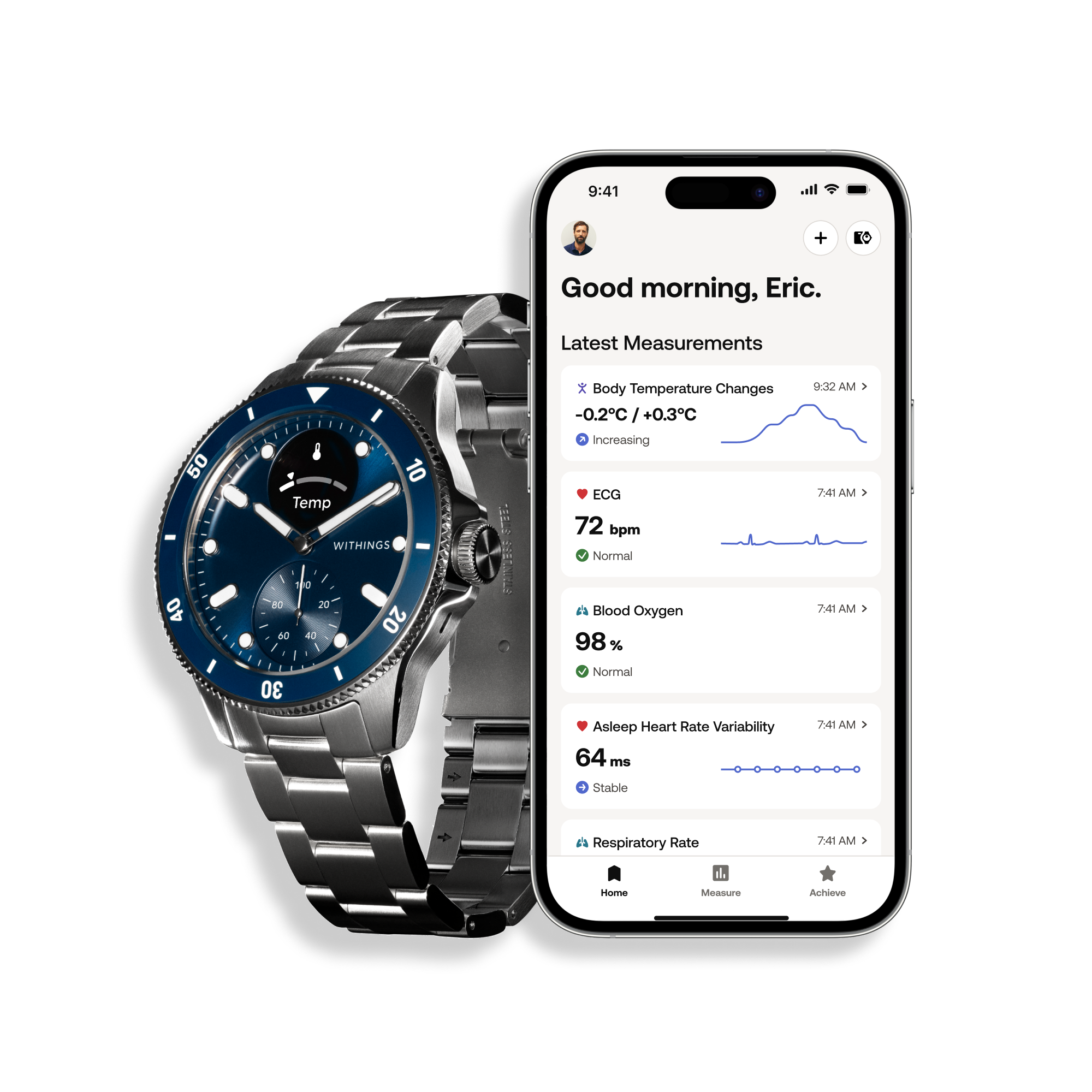 Pametni sat WITHINGS ScanWatch Nova 42mm - Blue-5