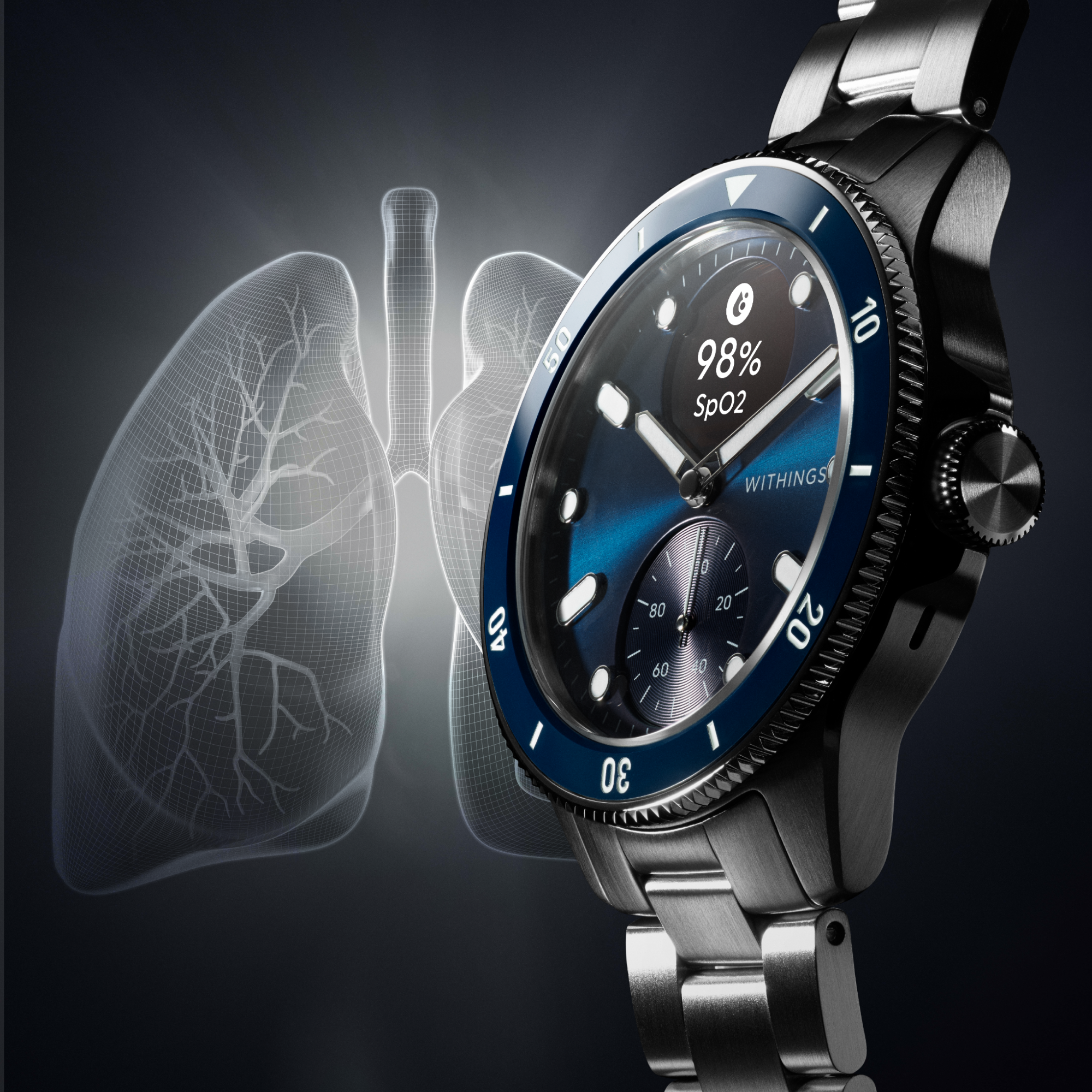 Pametni sat WITHINGS ScanWatch Nova 42mm - Blue-2