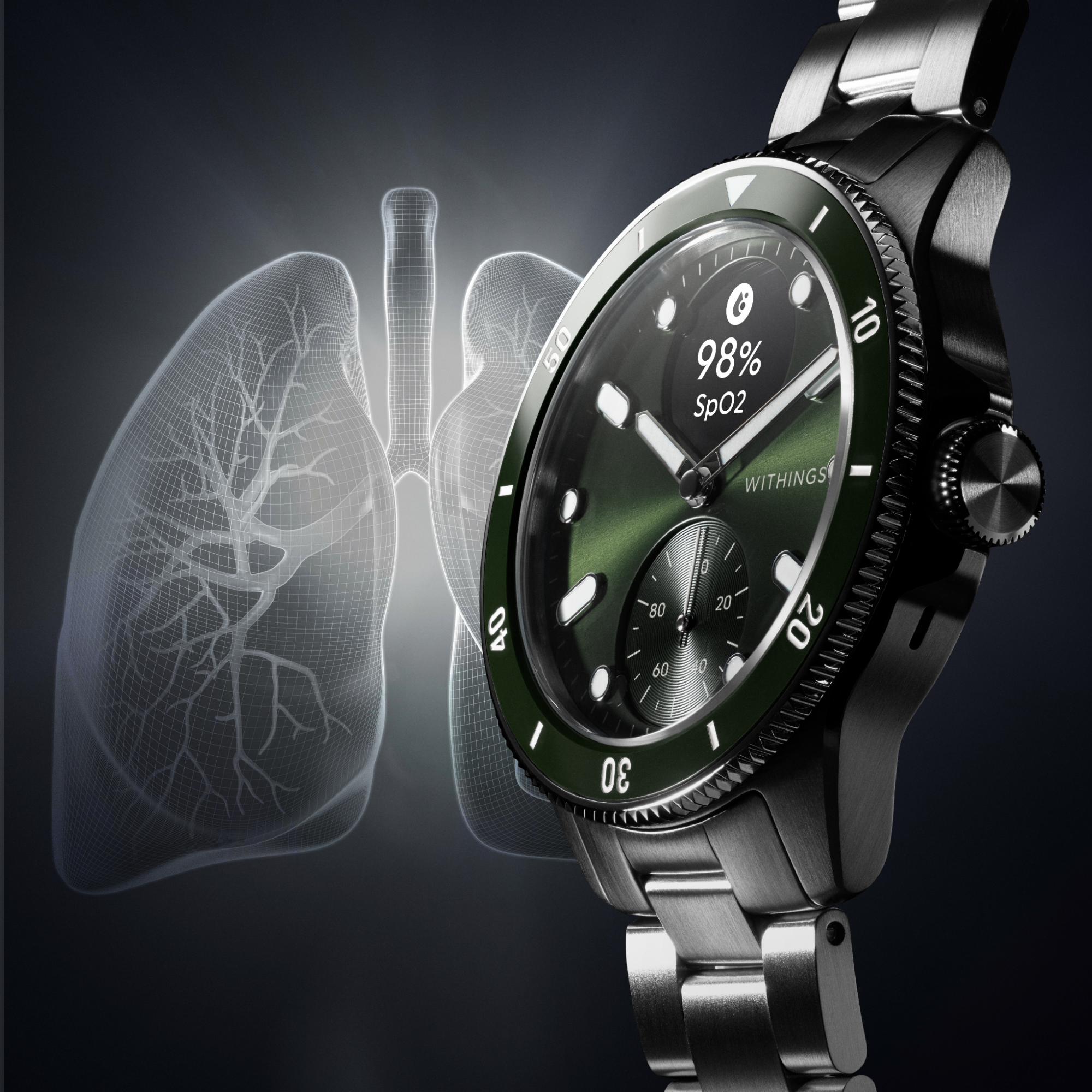 Pametni sat WITHINGS ScanWatch Nova 42mm - Green-5