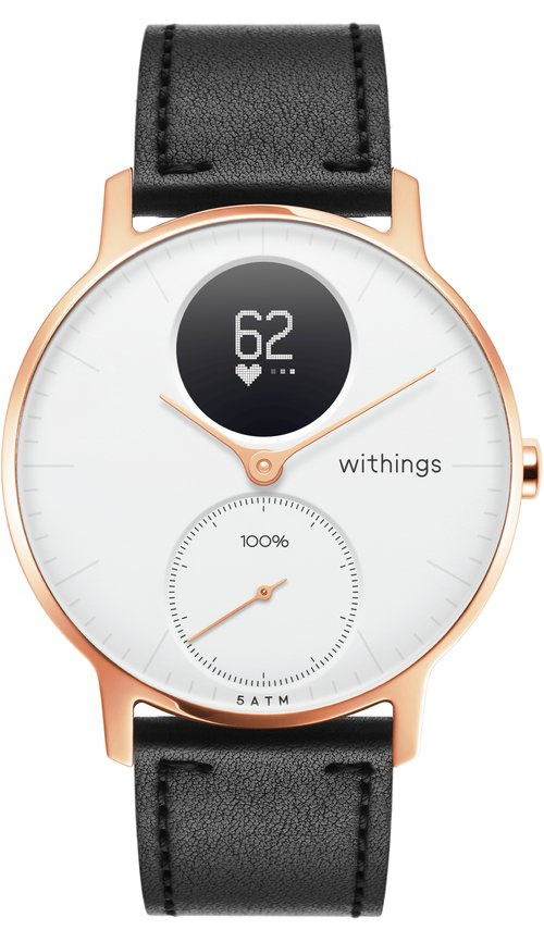 Kožni remen za pametni sat WITHINGS Leather Wristband (18 mm, koža, crna boja)-1